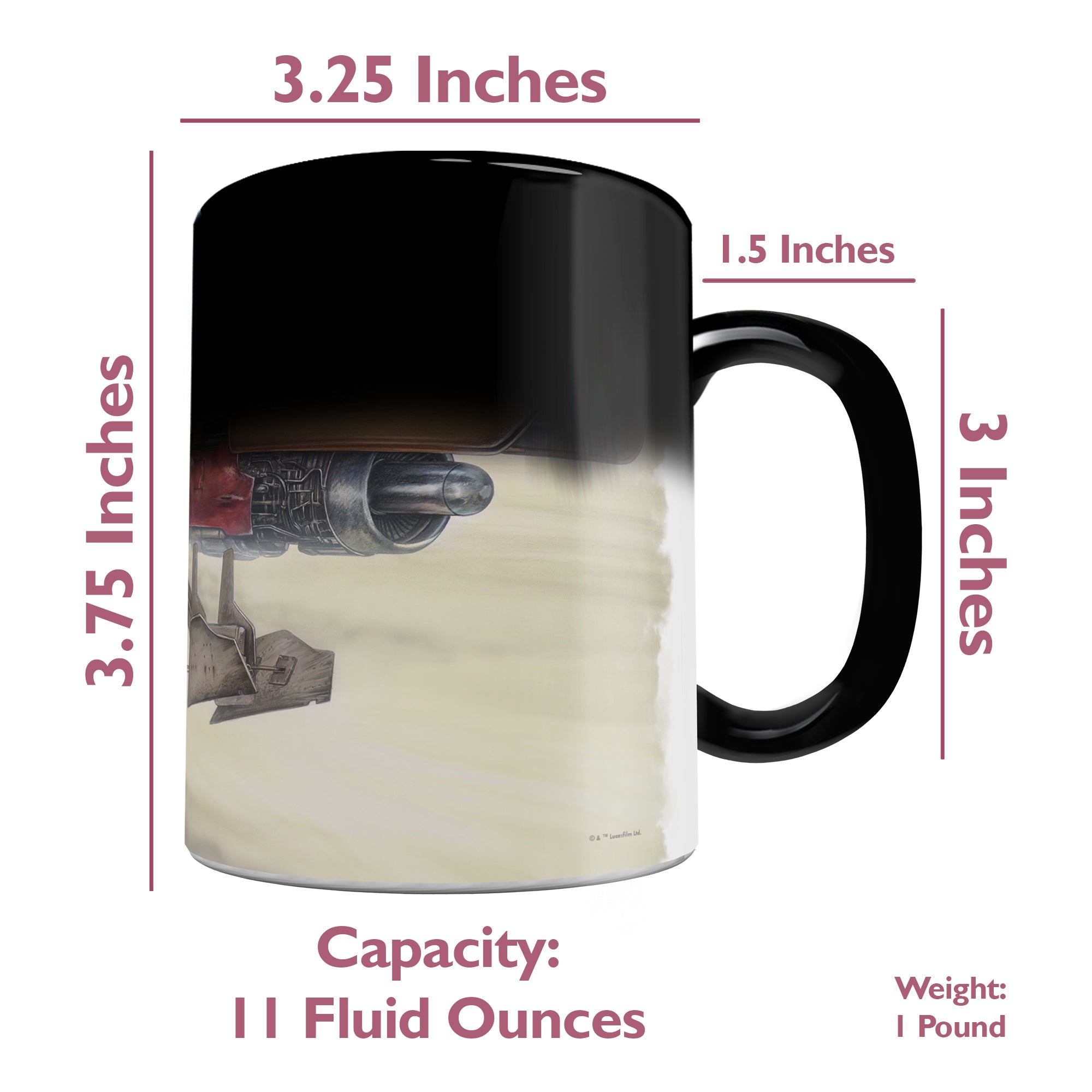 Star Wars (The Mandalorian - The Marshal) Morphing Mugs®  Heat-Sensitive Mug MMUG1445