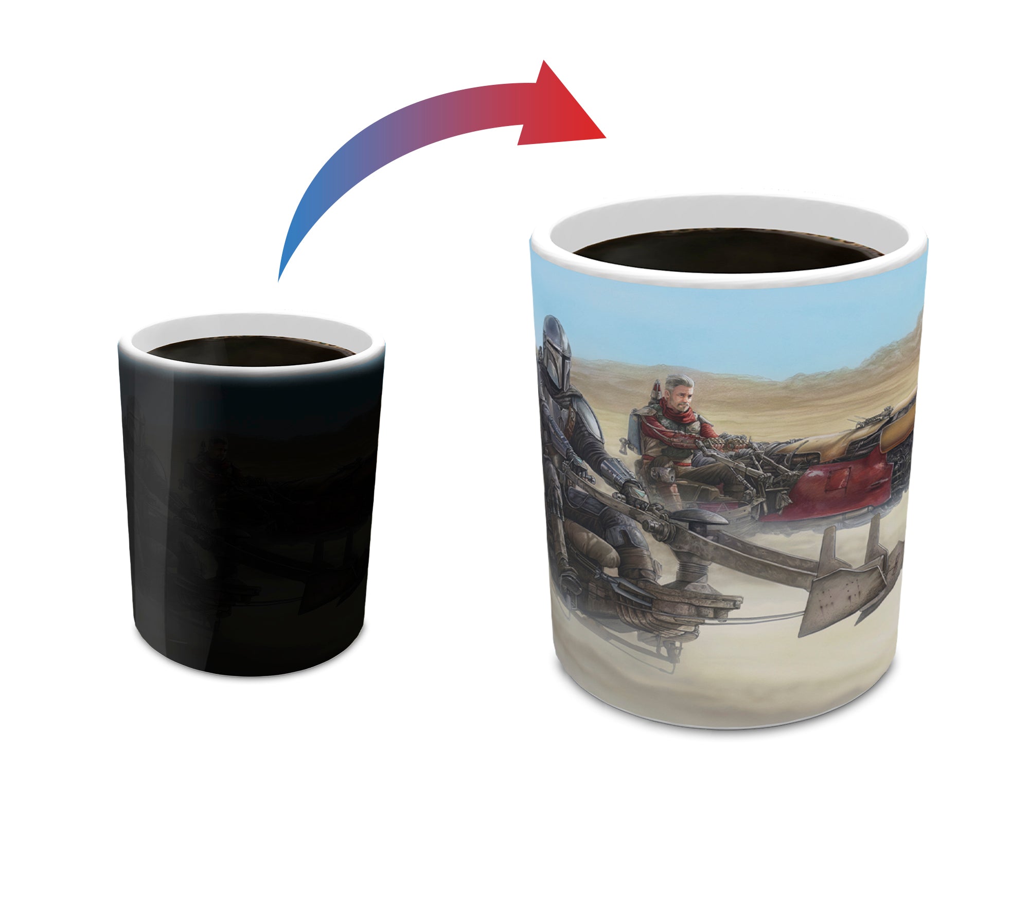 Star Wars (The Mandalorian - The Marshal) Morphing Mugs®  Heat-Sensitive Mug MMUG1445