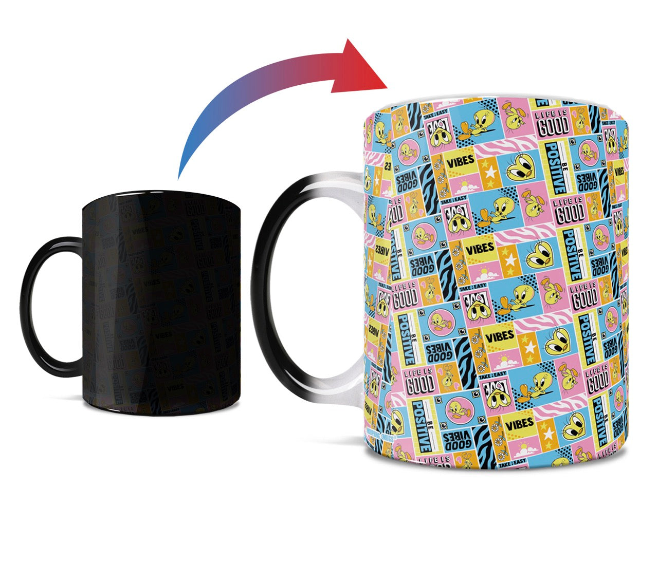 Looney Tunes (Good Vibes Tweety Bird) Morphing Mugs®  Heat-Sensitive Mug MMUG1465