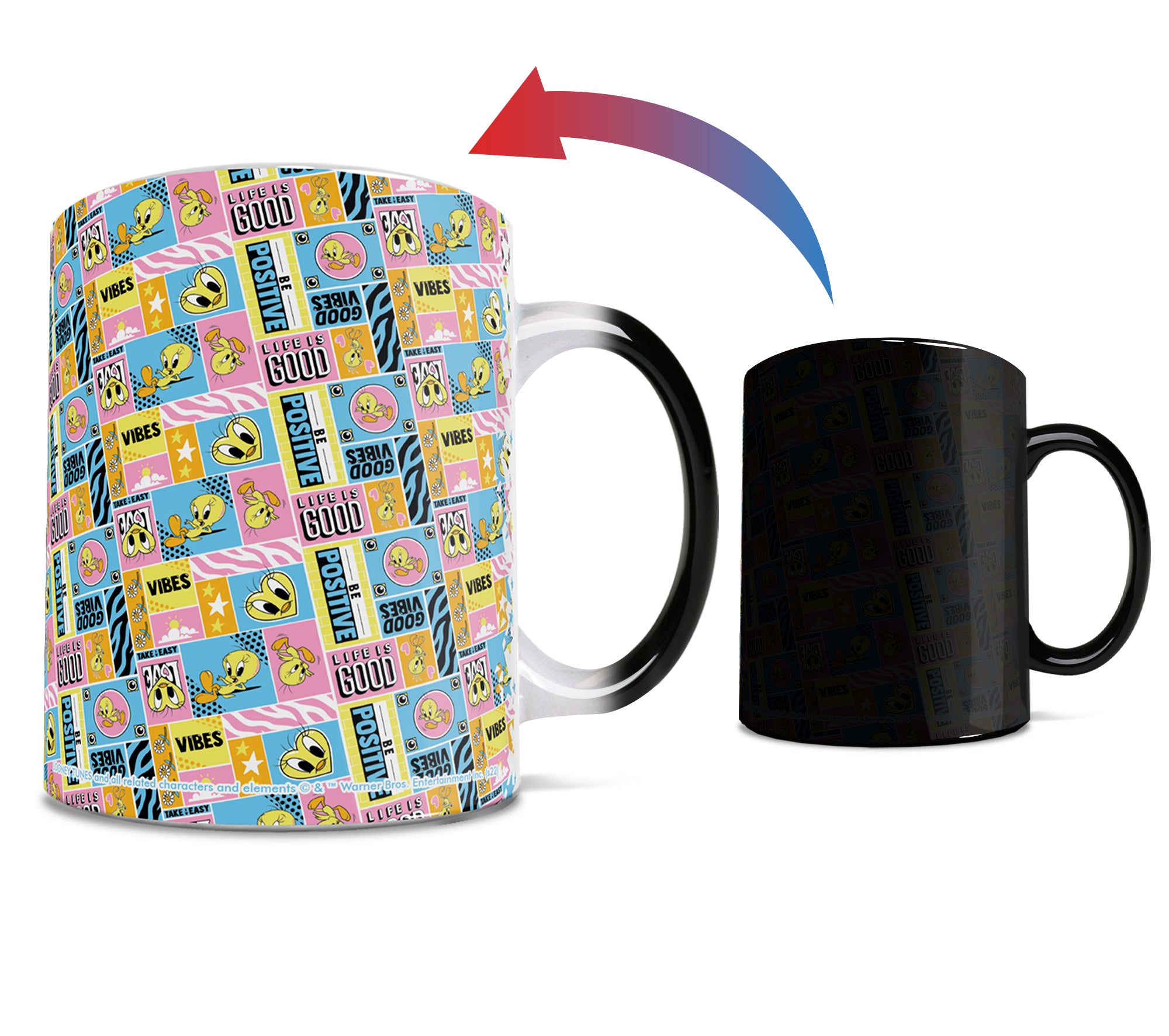 Looney Tunes (Good Vibes Tweety Bird) Morphing Mugs®  Heat-Sensitive Mug MMUG1465