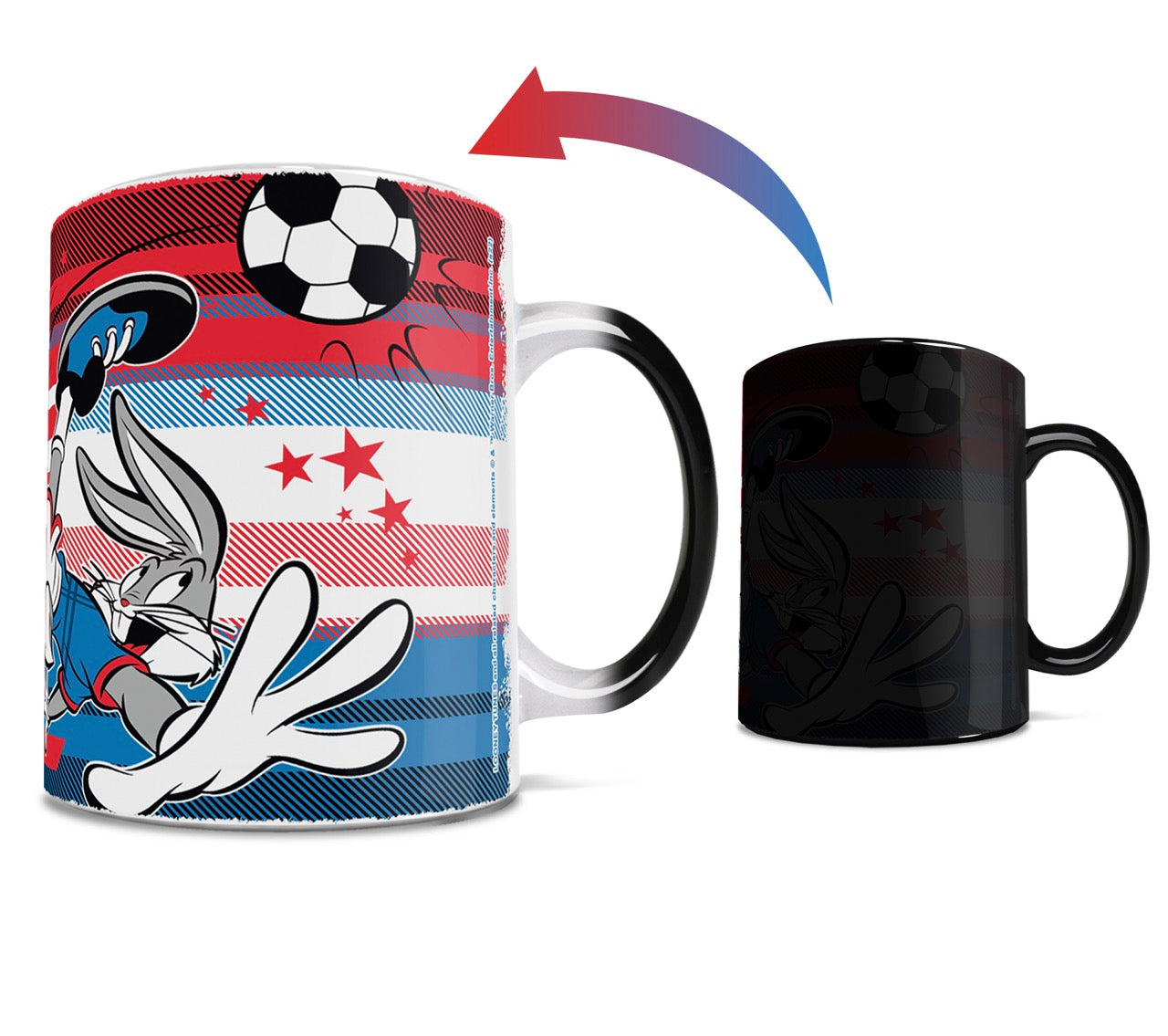 Looney Tunes (Team USA Soccer - Bugs Bunny) Morphing Mugs® Heat-Sensitive Mug MMUG1469