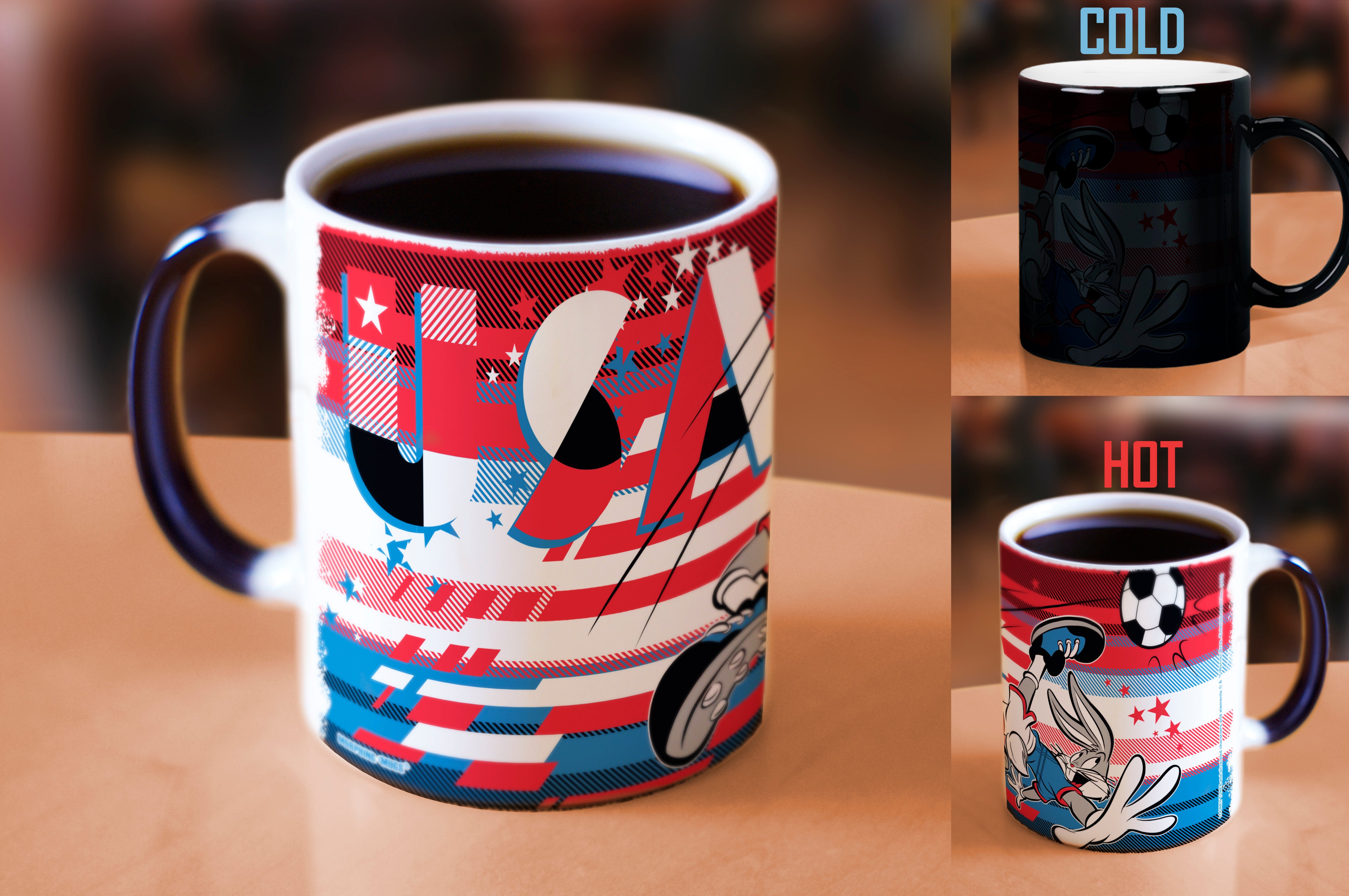 Looney Tunes (Team USA Soccer - Bugs Bunny) Morphing Mugs® Heat-Sensitive Mug MMUG1469