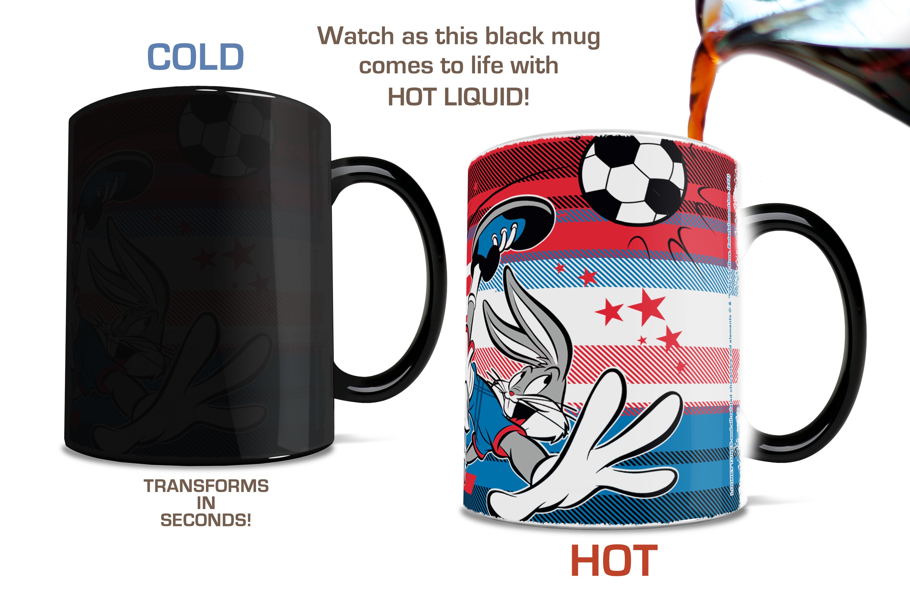 Looney Tunes (Team USA Soccer - Bugs Bunny) Morphing Mugs® Heat-Sensitive Mug MMUG1469