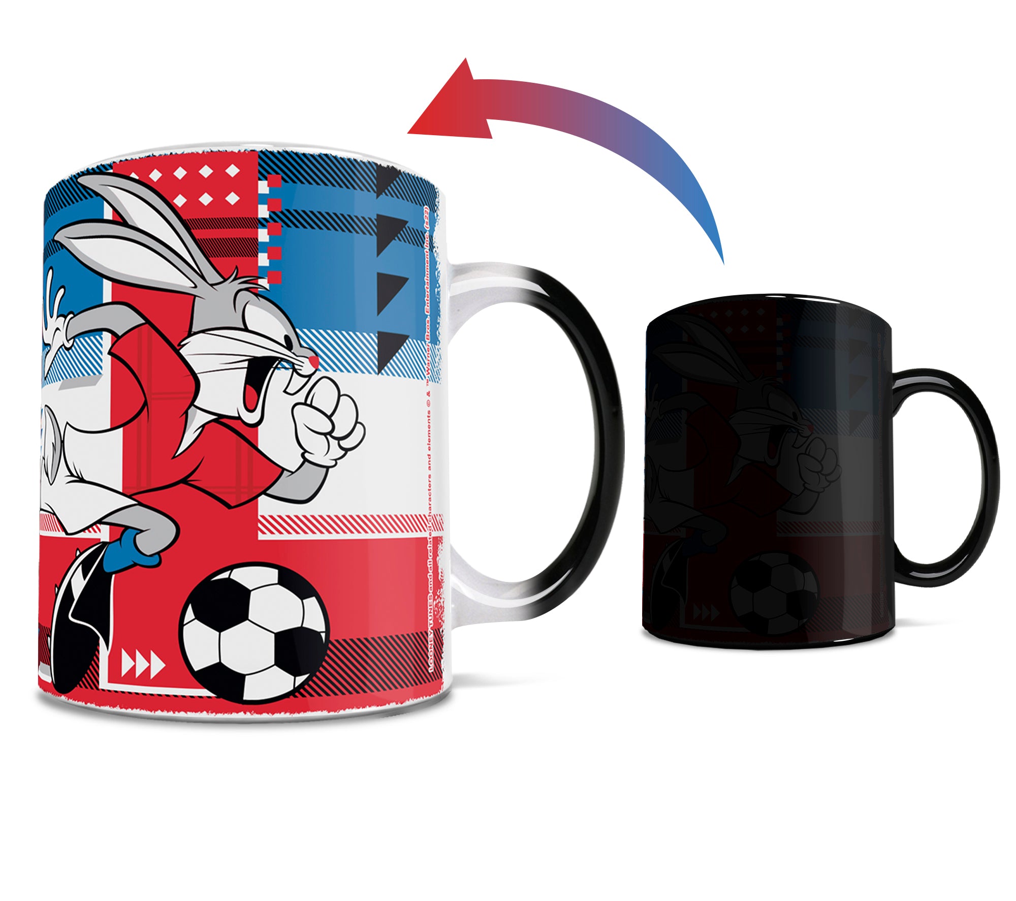 Looney Tunes (Team France Soccer - Bugs Bunny) Morphing Mugs® Heat-Sensitive Mug MMUG1470