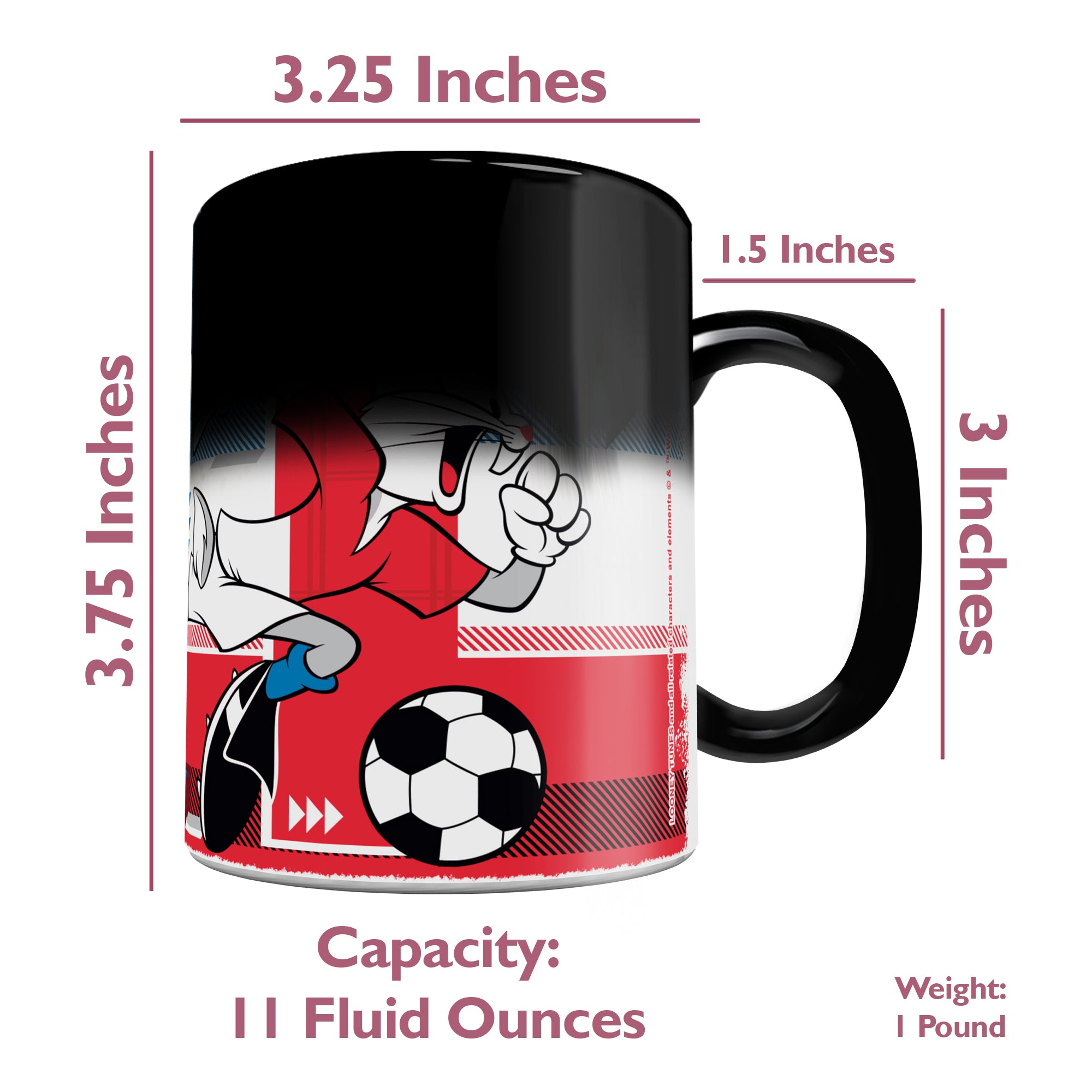 Looney Tunes (Team France Soccer - Bugs Bunny) Morphing Mugs® Heat-Sensitive Mug MMUG1470