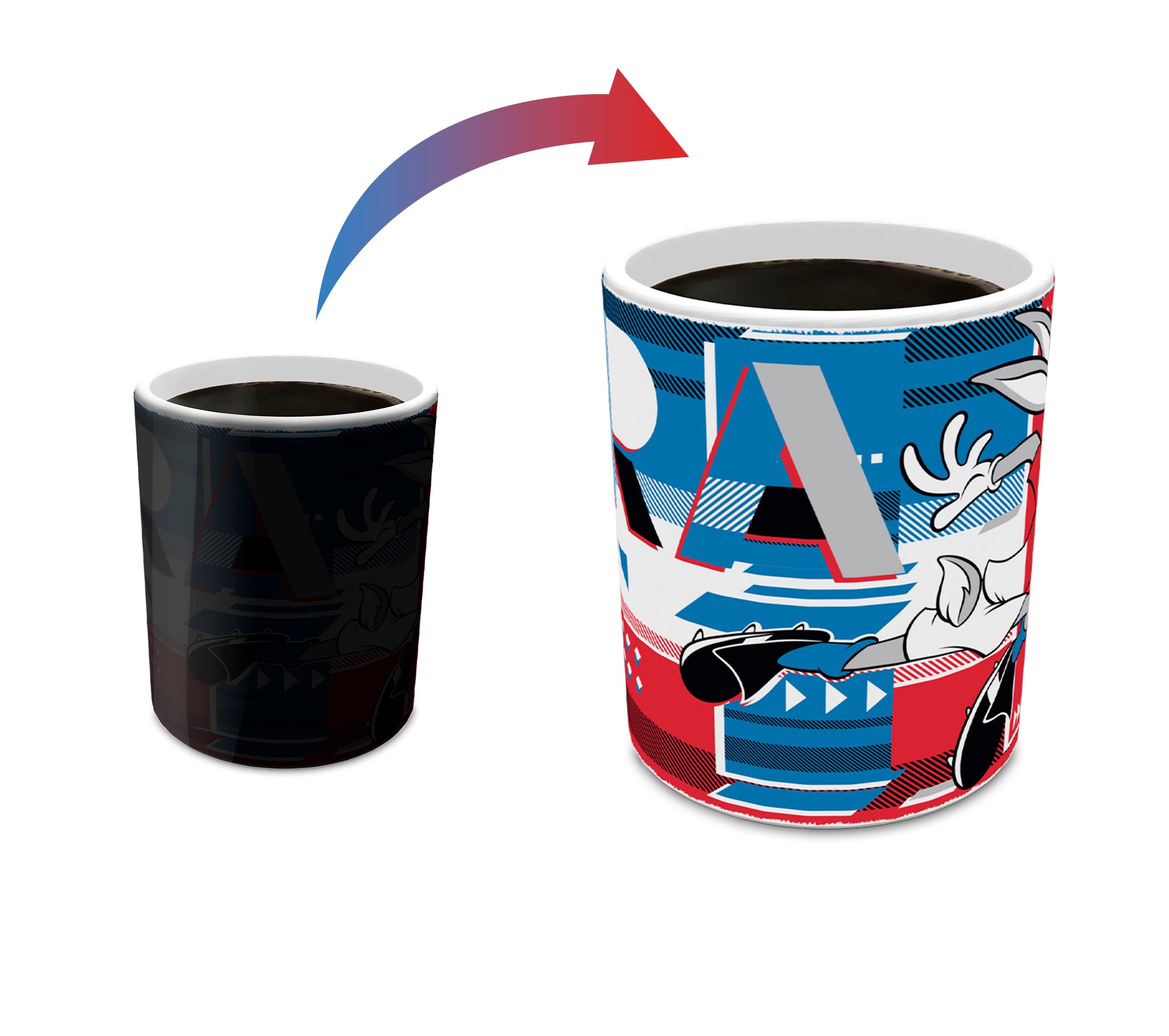 Looney Tunes (Team France Soccer - Bugs Bunny) Morphing Mugs® Heat-Sensitive Mug MMUG1470