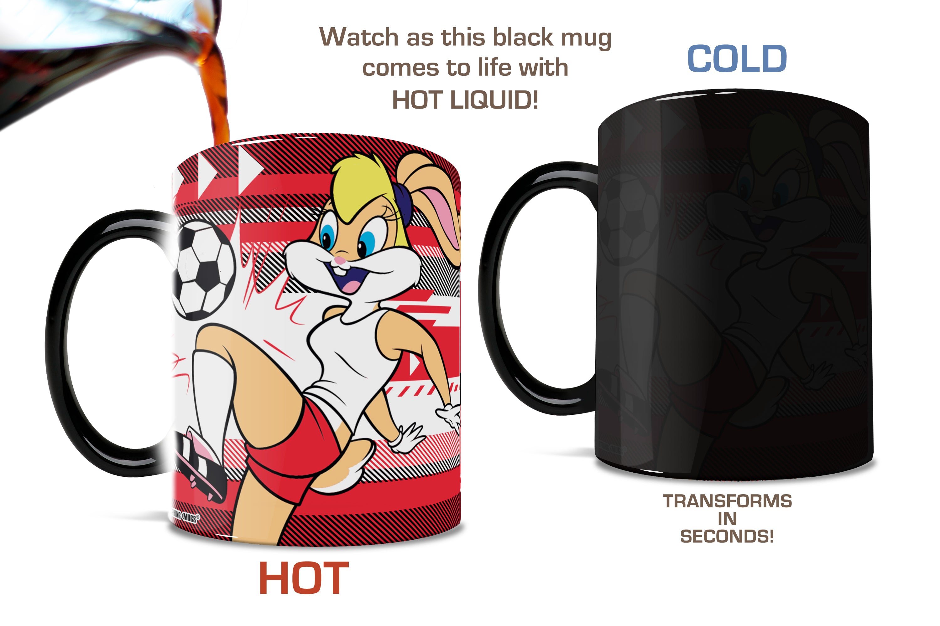 Looney Tunes (Team England Soccer - Lola Bunny) Morphing Mugs® Heat-Sensitive Mug MMUG1471