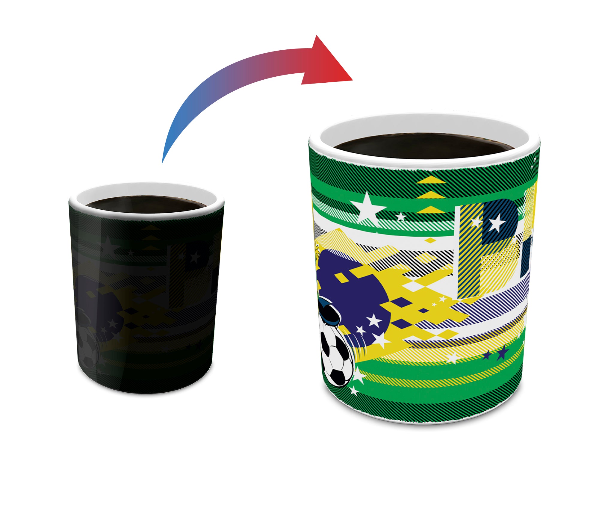 Looney Tunes (Team Brazil Soccer - Tweety Bird) Morphing Mugs® Heat-Sensitive Mug MMUG1473