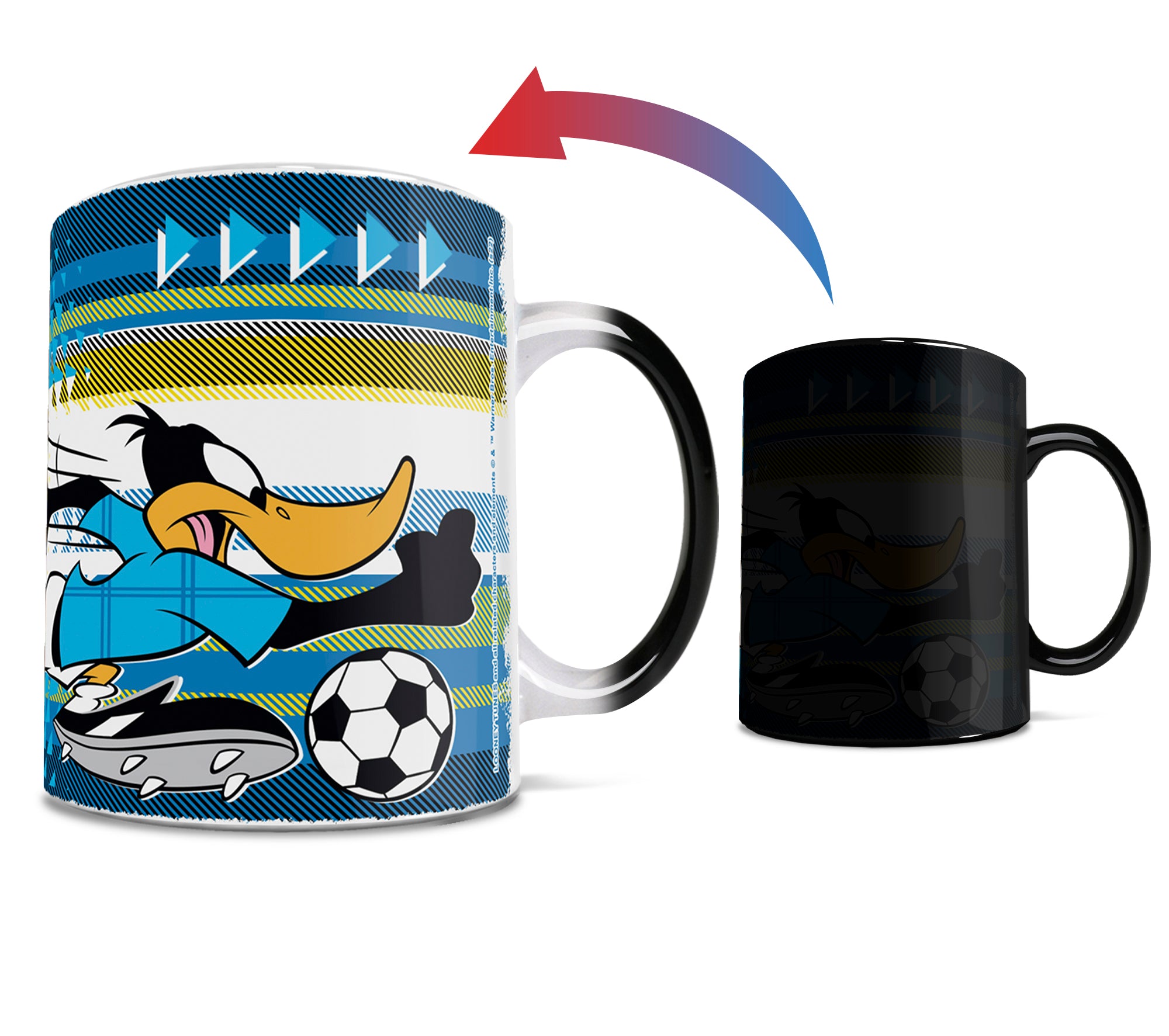 Looney Tunes (Team Argentina Soccer - Daffy Duck) Morphing Mugs® Heat-Sensitive Mug MMUG1474