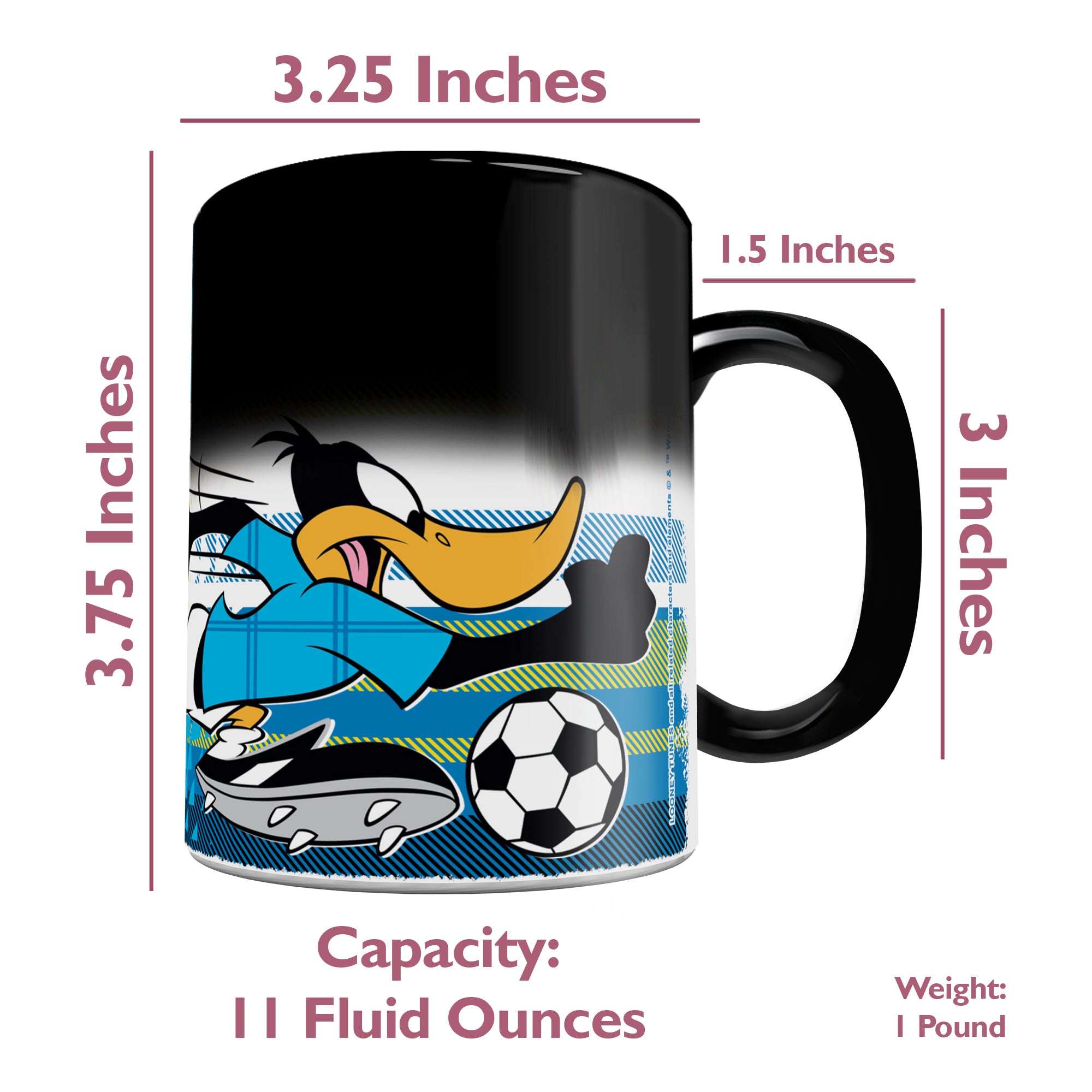 Looney Tunes (Team Argentina Soccer - Daffy Duck) Morphing Mugs® Heat-Sensitive Mug MMUG1474