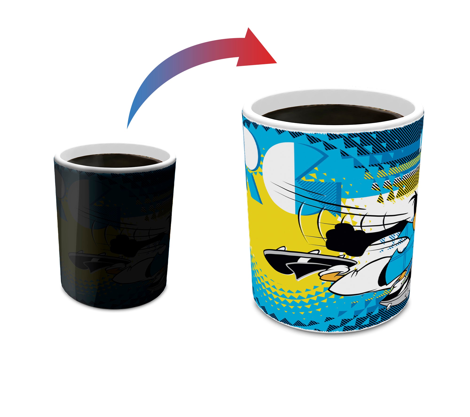 Looney Tunes (Team Argentina Soccer - Daffy Duck) Morphing Mugs® Heat-Sensitive Mug MMUG1474