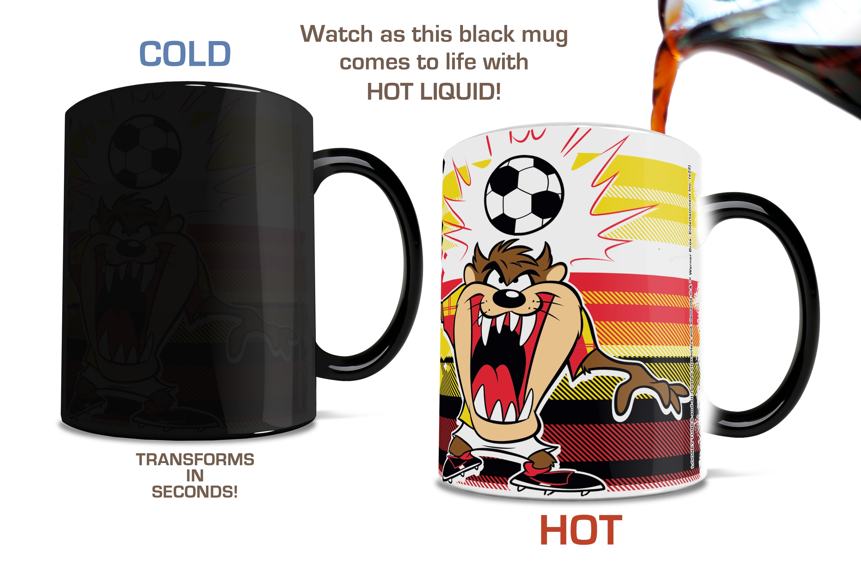 Looney Tunes (Team Germany Soccer - Taz) Morphing Mugs® Heat-Sensitive Mug MMUG1475