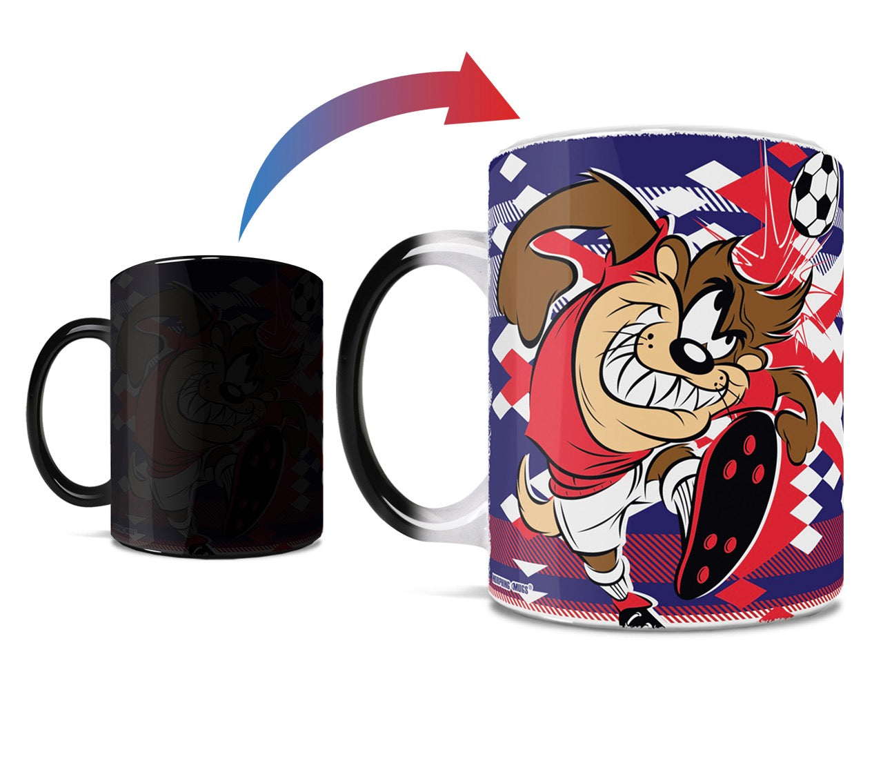 Looney Tunes (Team Australia Soccer - Taz) Morphing Mugs® Heat-Sensitive Mug MMUG1476