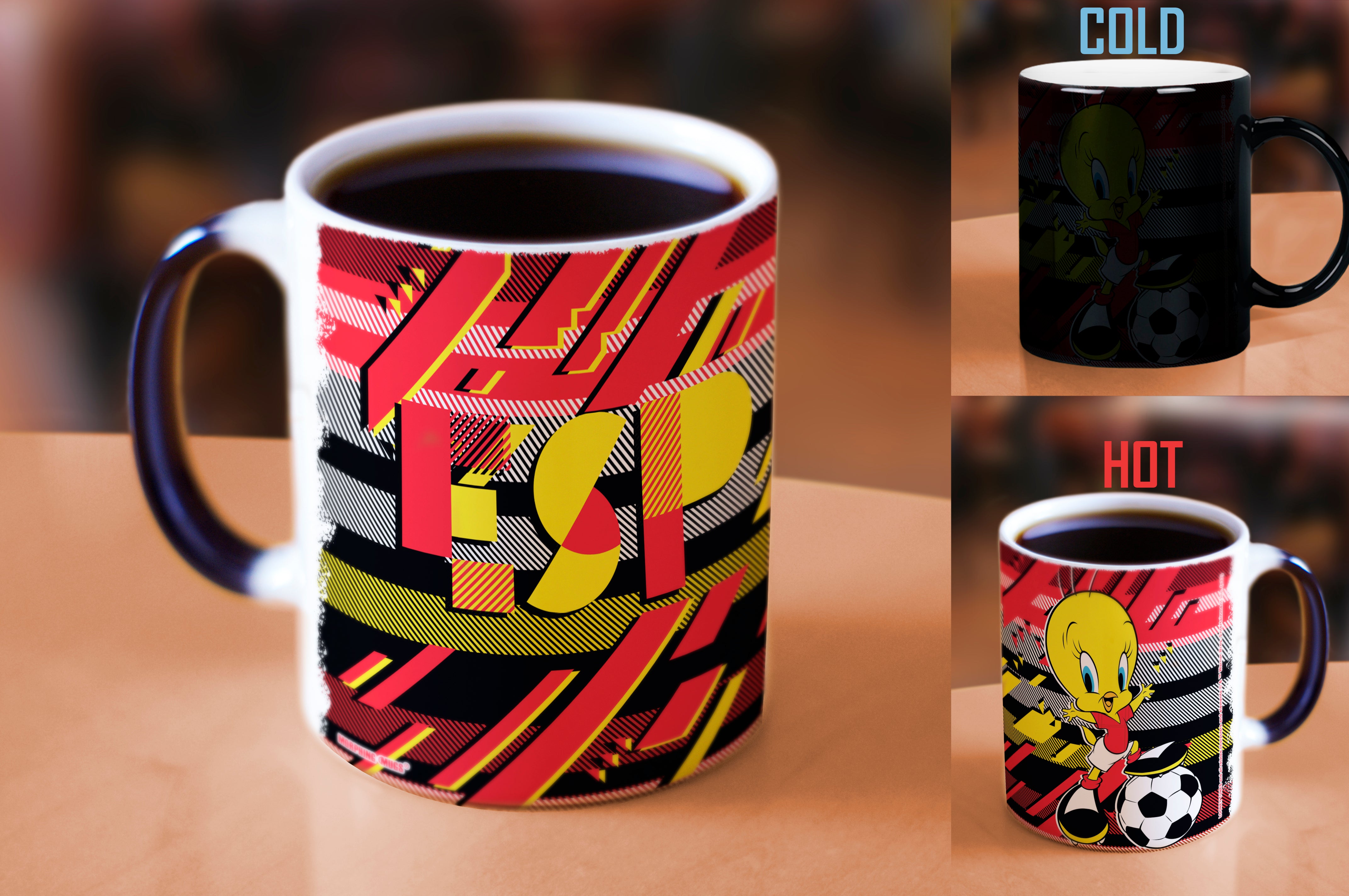 Looney Tunes (Team Spain Soccer - Tweety Bird) Morphing Mugs® Heat-Sensitive Mug MMUG1477