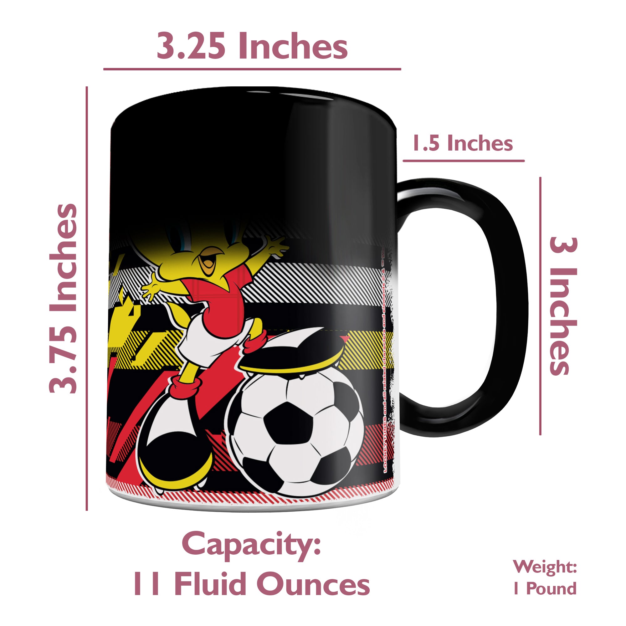 Looney Tunes (Team Spain Soccer - Tweety Bird) Morphing Mugs® Heat-Sensitive Mug MMUG1477