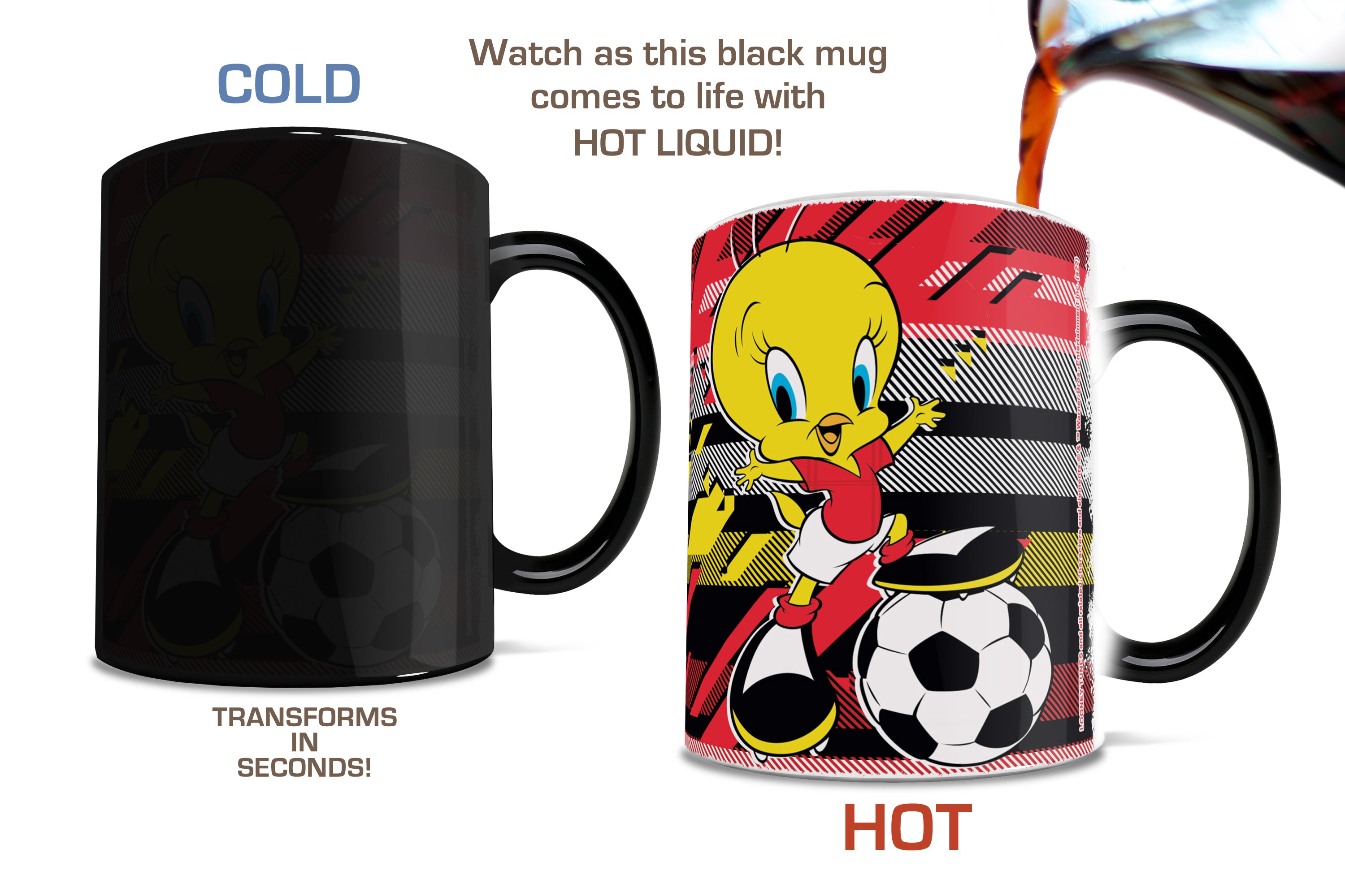 Looney Tunes (Team Spain Soccer - Tweety Bird) Morphing Mugs® Heat-Sensitive Mug MMUG1477