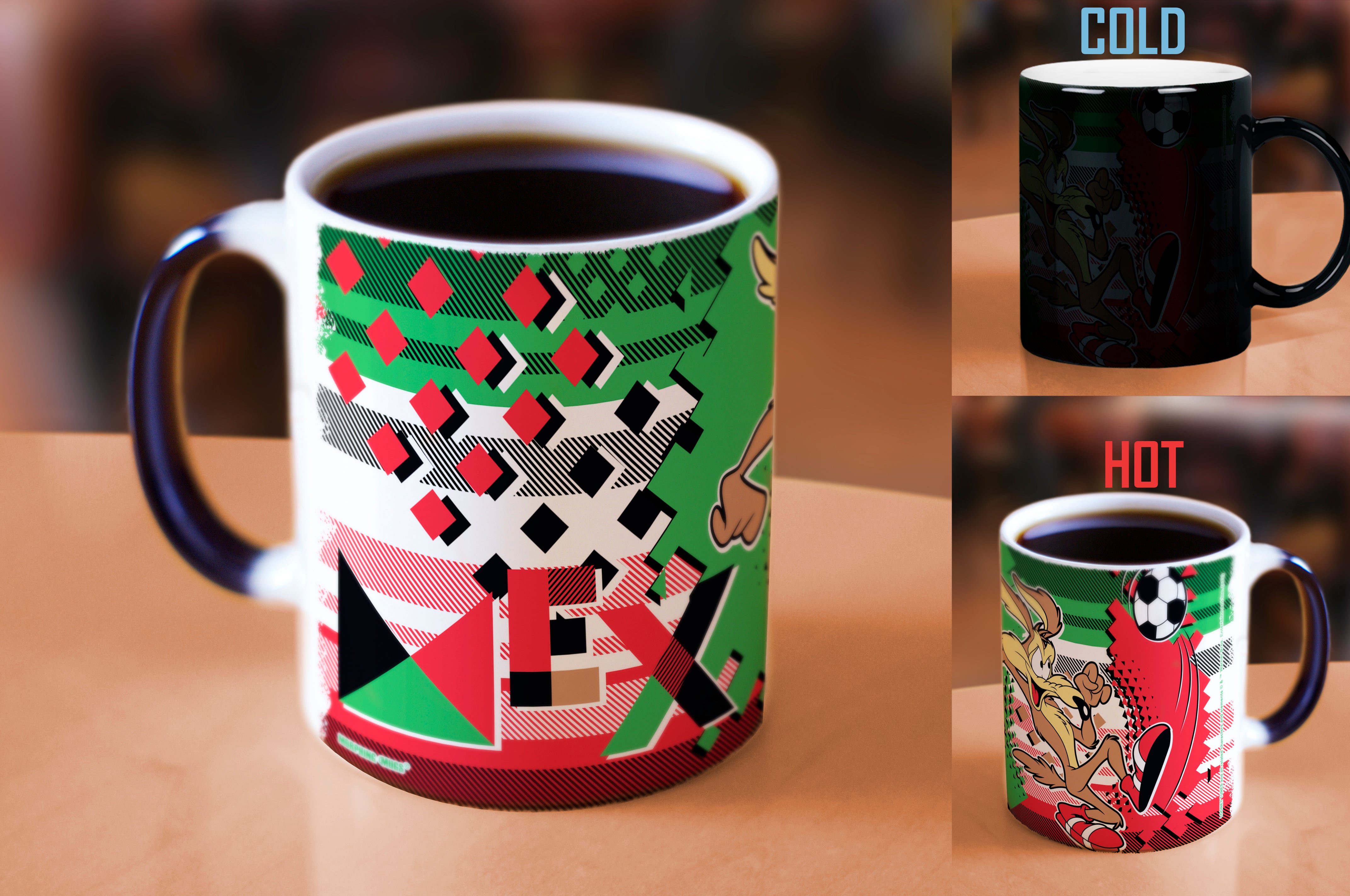 Looney Tunes (Team Mexico Soccer - Wile E. Coyote) Morphing Mugs® Heat-Sensitive Mug MMUG1478