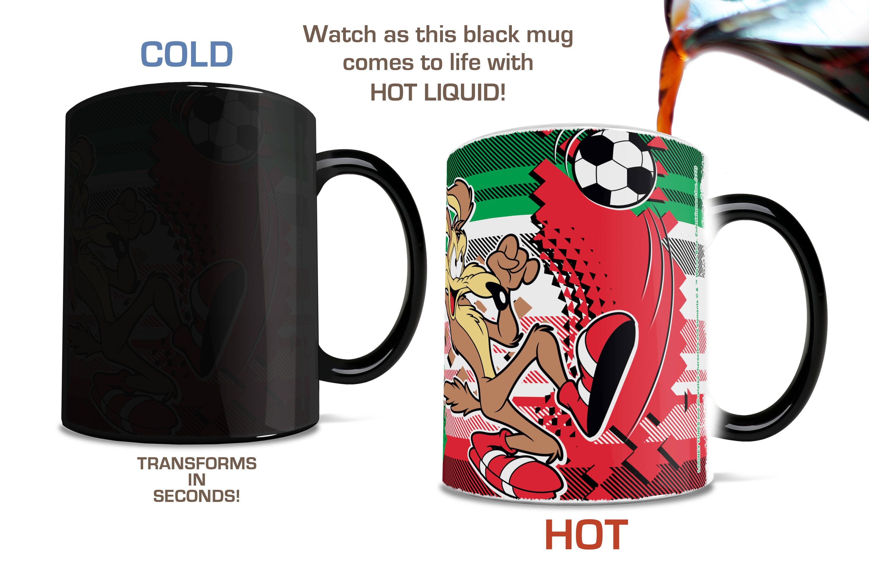 Looney Tunes (Team Mexico Soccer - Wile E. Coyote) Morphing Mugs® Heat-Sensitive Mug MMUG1478