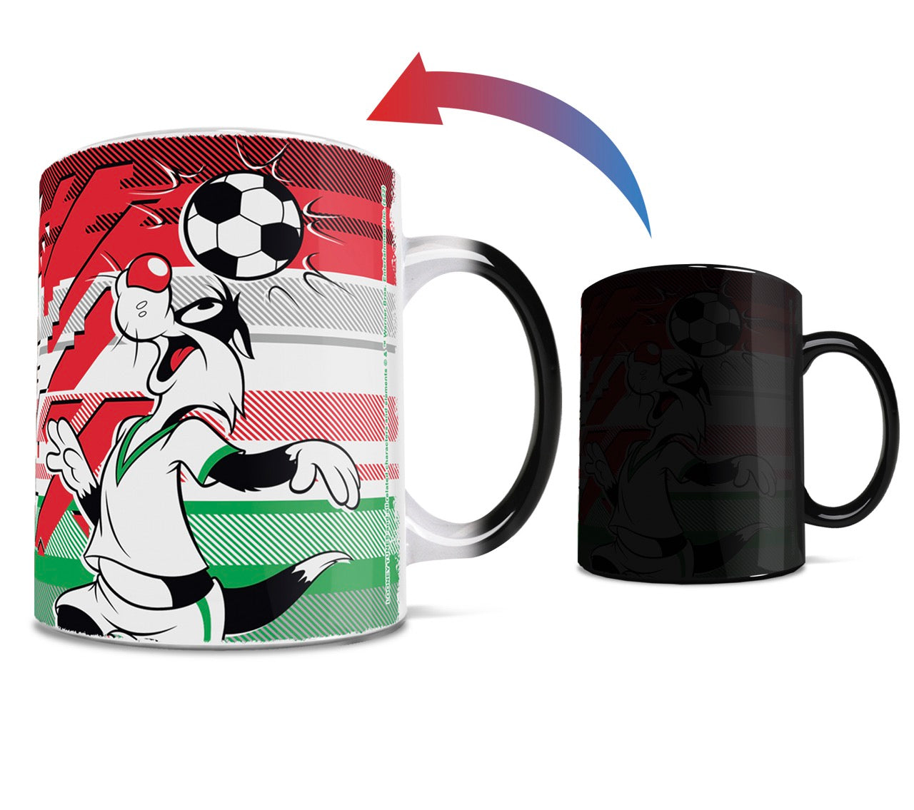 Looney Tunes (Team Italy Soccer - Sylvester) Morphing Mugs® Heat-Sensitive Mug MMUG1479