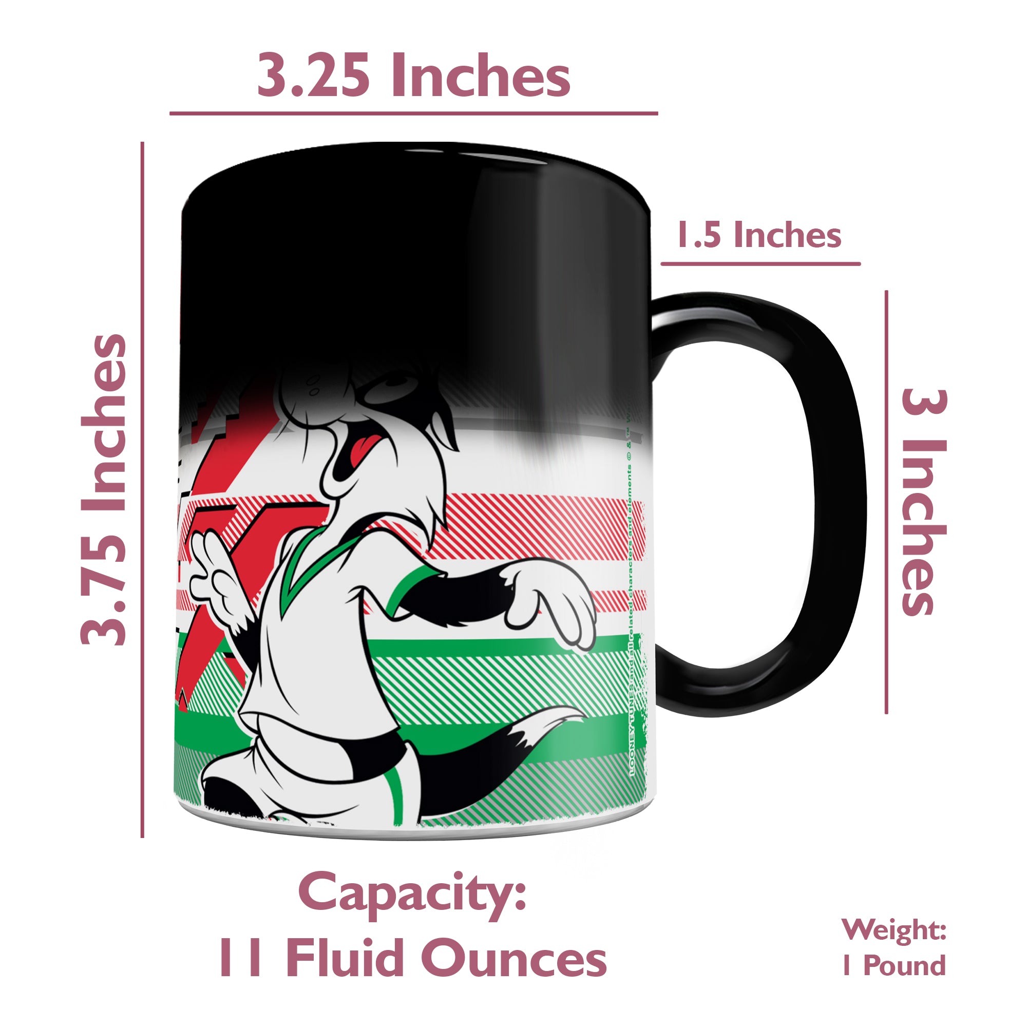 Looney Tunes (Team Italy Soccer - Sylvester) Morphing Mugs® Heat-Sensitive Mug MMUG1479