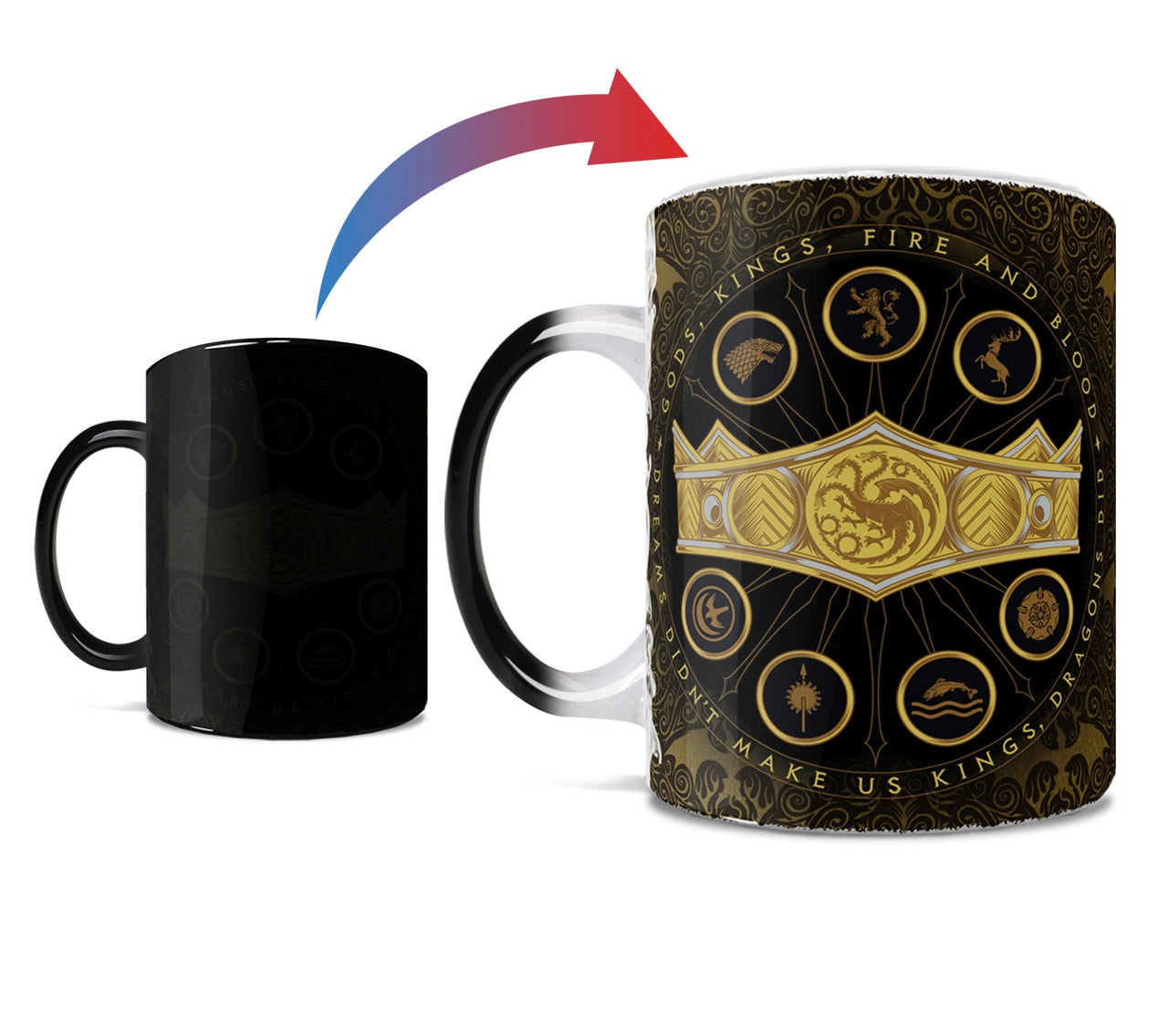 House of the Dragon (Gods, Kings, Fire and Blood) Morphing Mugs® Heat-Sensitive Mug MMUG1508