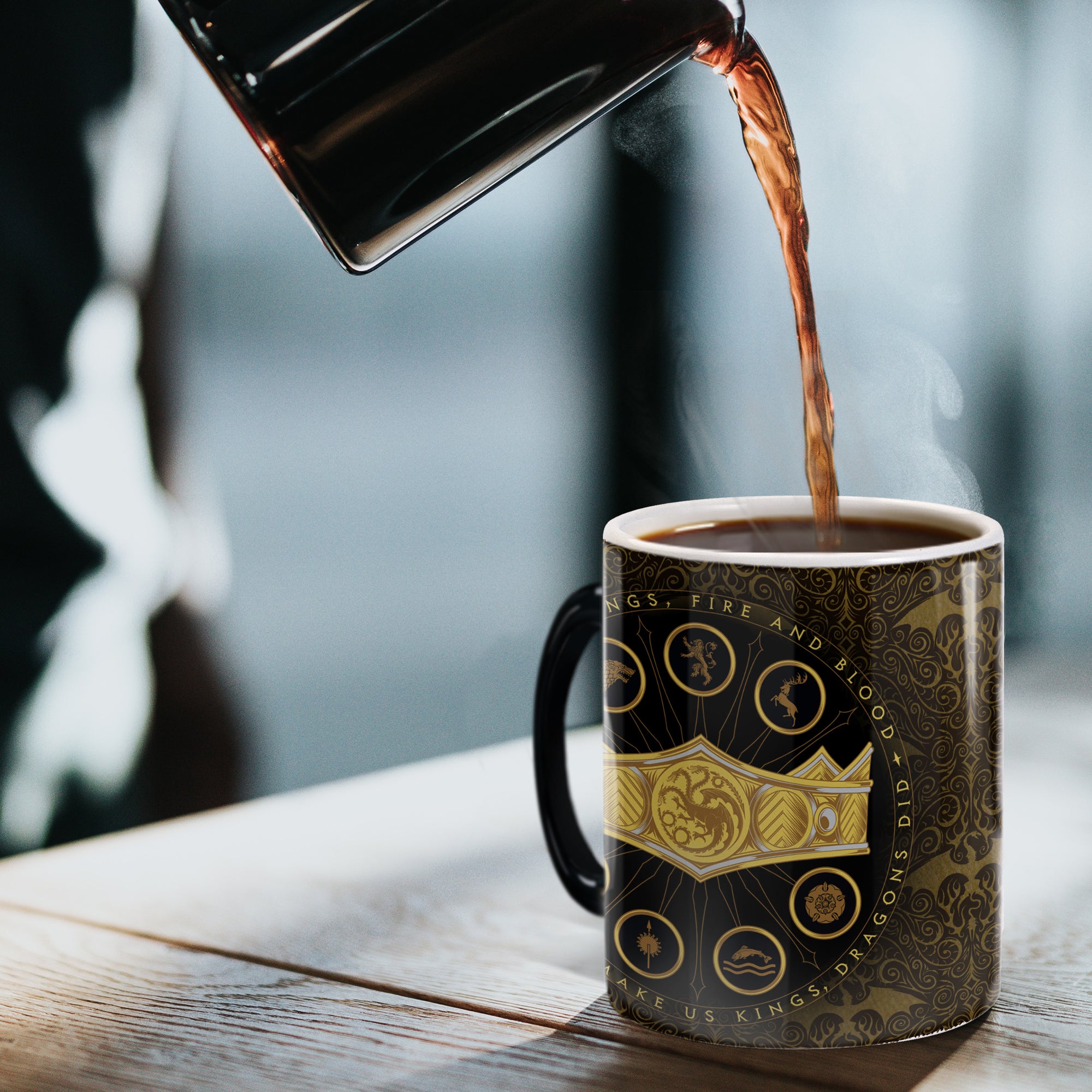 House of the Dragon (Gods, Kings, Fire and Blood) Morphing Mugs® Heat-Sensitive Mug MMUG1508