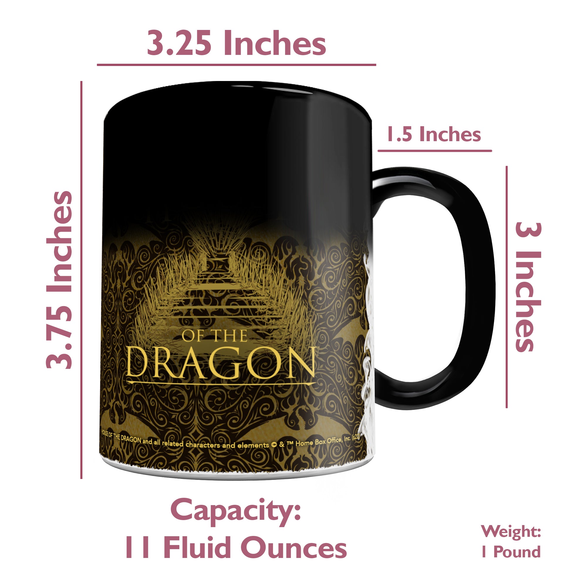 House of the Dragon (Gods, Kings, Fire and Blood) Morphing Mugs® Heat-Sensitive Mug MMUG1508