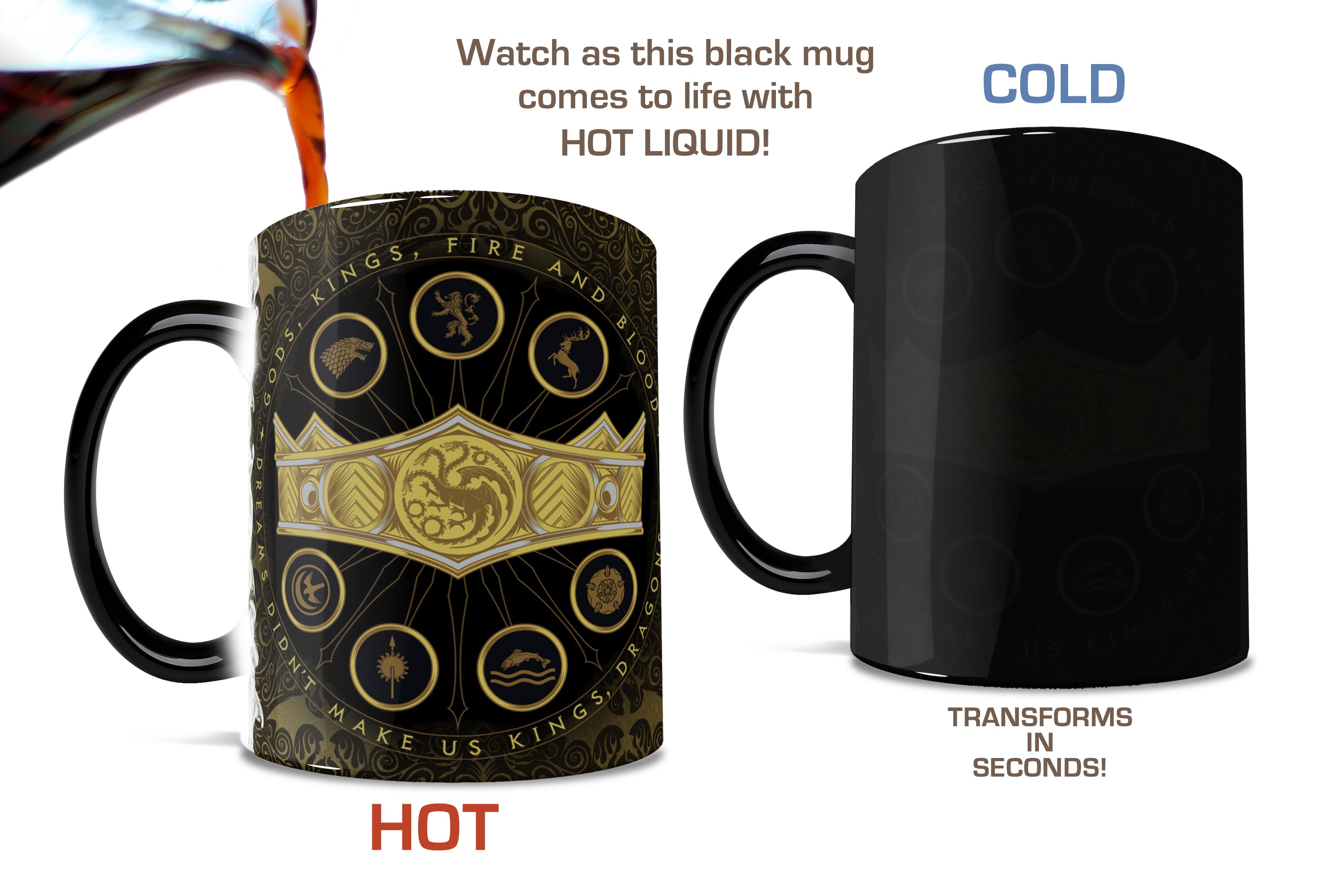 House of the Dragon (Gods, Kings, Fire and Blood) Morphing Mugs® Heat-Sensitive Mug MMUG1508