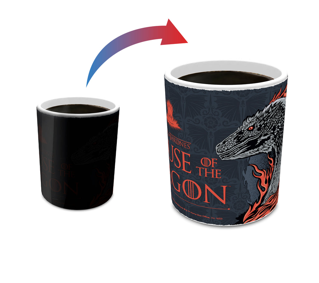 House of the Dragon (Fire and Dragon) Morphing Mugs® Heat-Sensitive Mug MMUG1509