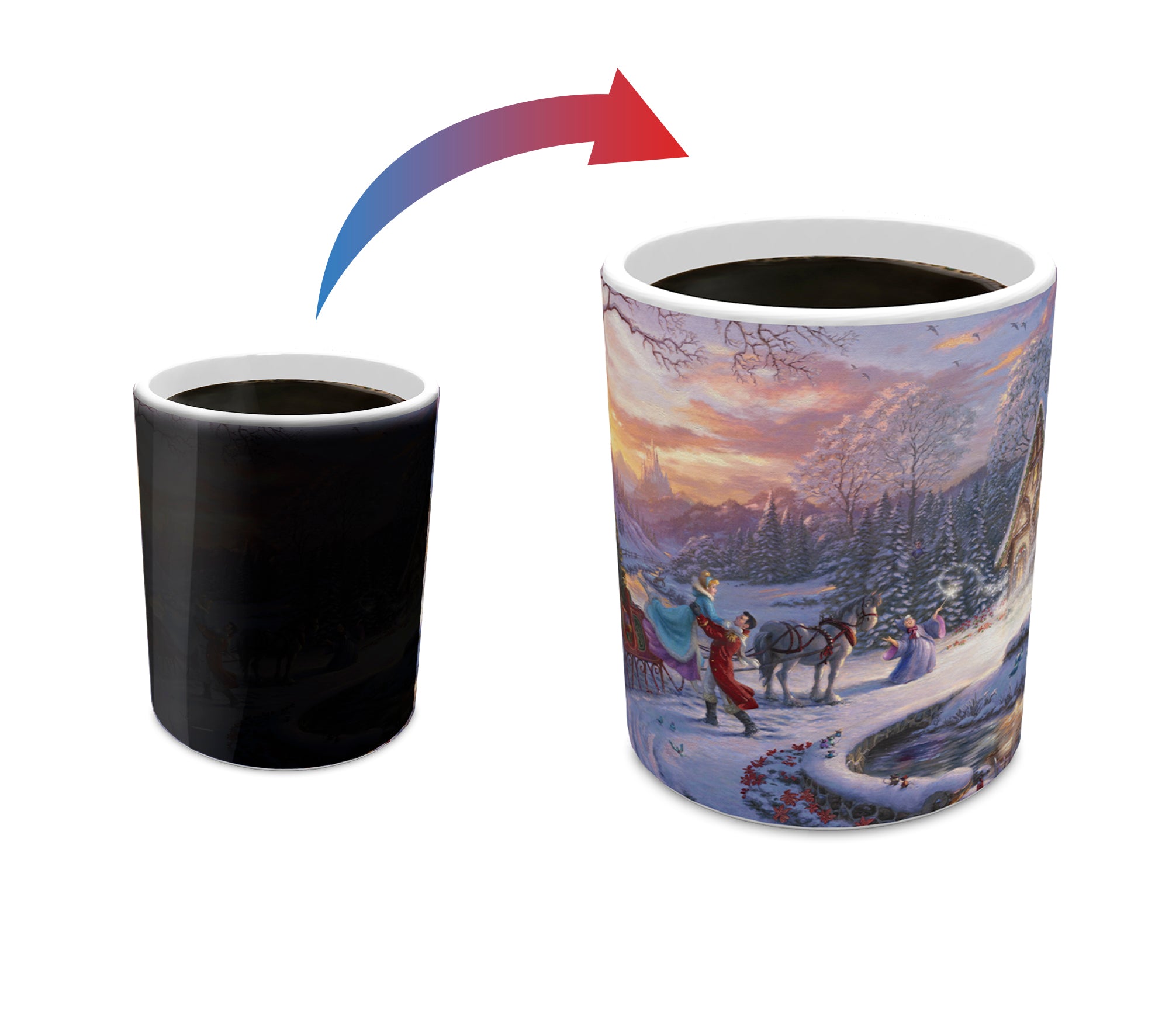Disney (Cinderella Bringing Home the Tree) Morphing Mugs®  Heat-Sensitive Mug MMUG1510