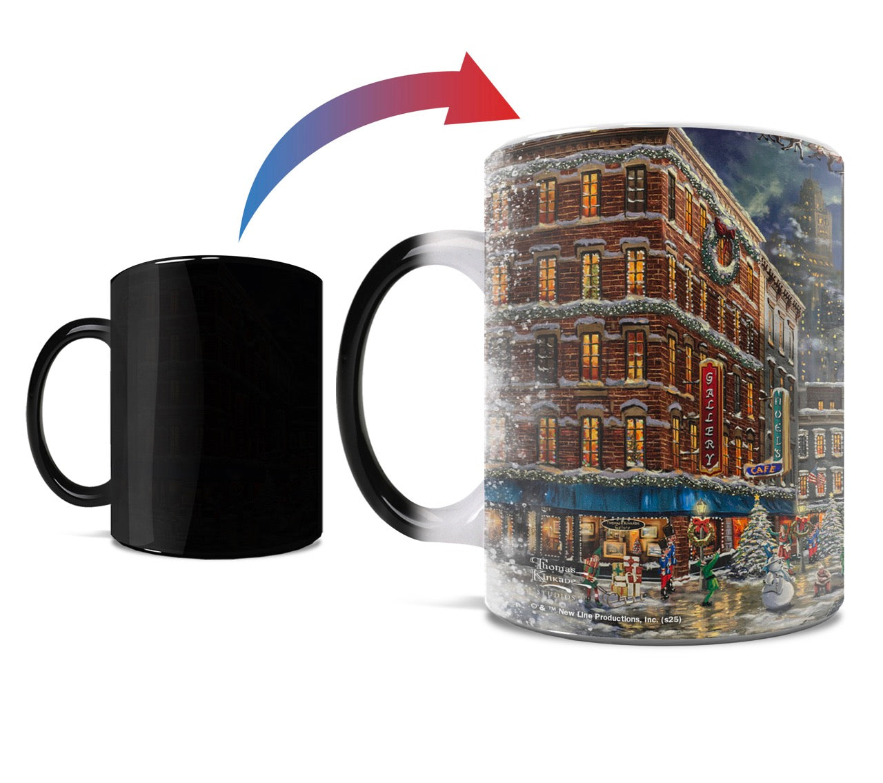 Elf Thomas Kinkade Studios (Buddy’s New York Christmas) Morphing Mugs® Heat-Sensitive Mug MMUG1522