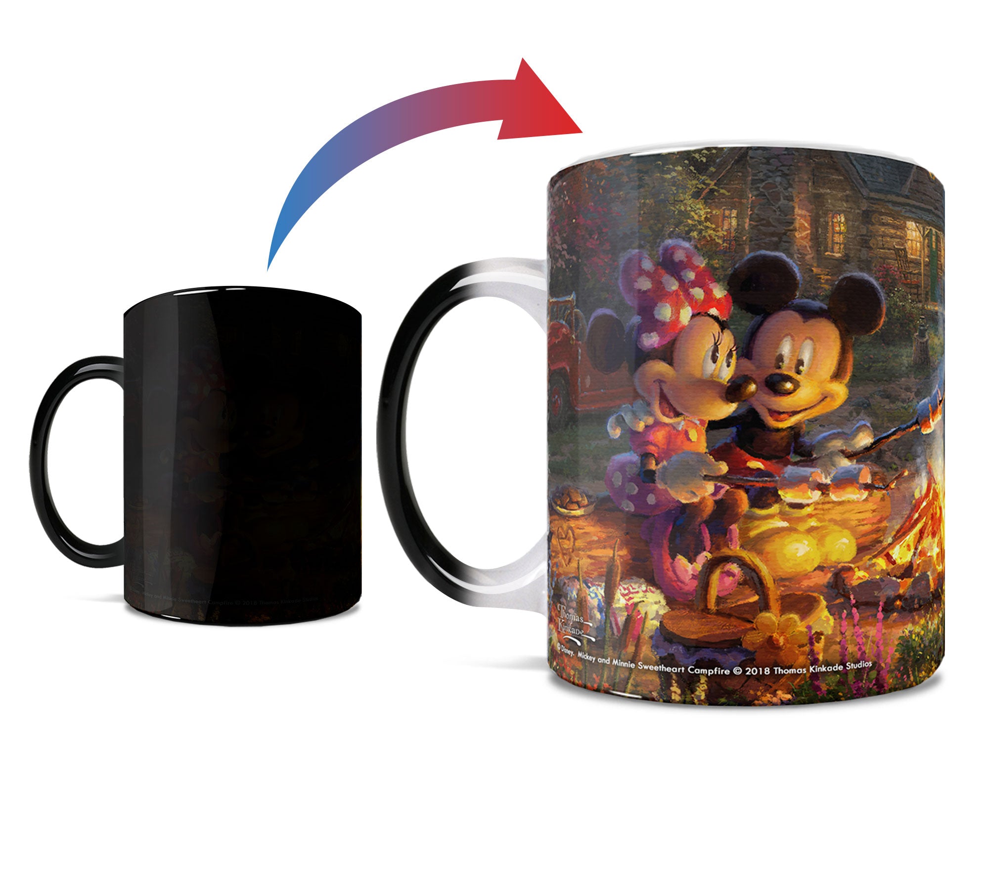 Disney (Mickey and Minnie Mouse - Sweetheart Campfire) Morphing Mugs® Heat-Sensitive Mug MMUG752