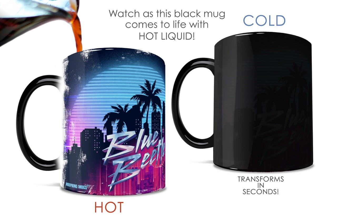 Blue Beetle (Pink & Blue) 11 oz Morphing Mugs® Heat-Sensitive Mug MMUG1555