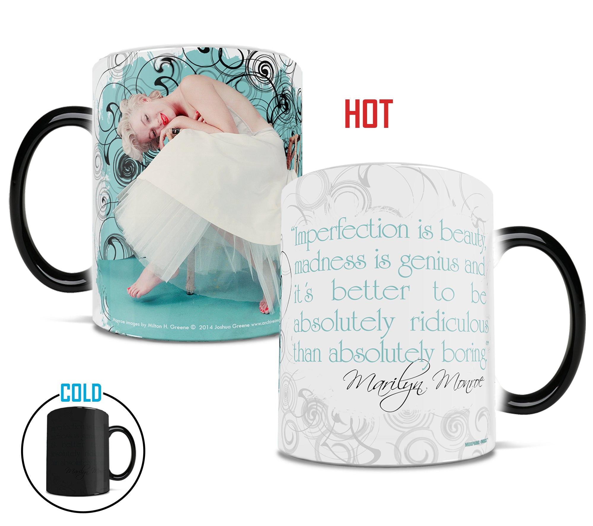 Marilyn Monroe (Imperfection) Morphing Mugs® Heat-Sensitive Mug MMUG156