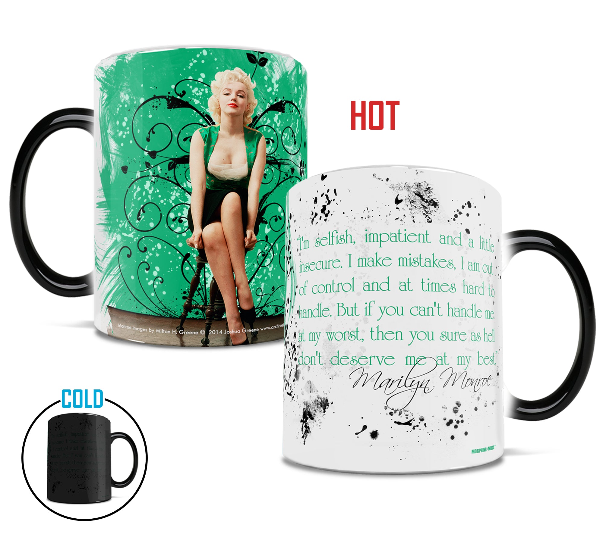 Marilyn Monroe (At My Worst) Morphing Mugs® Heat-Sensitive Mug MMUG157