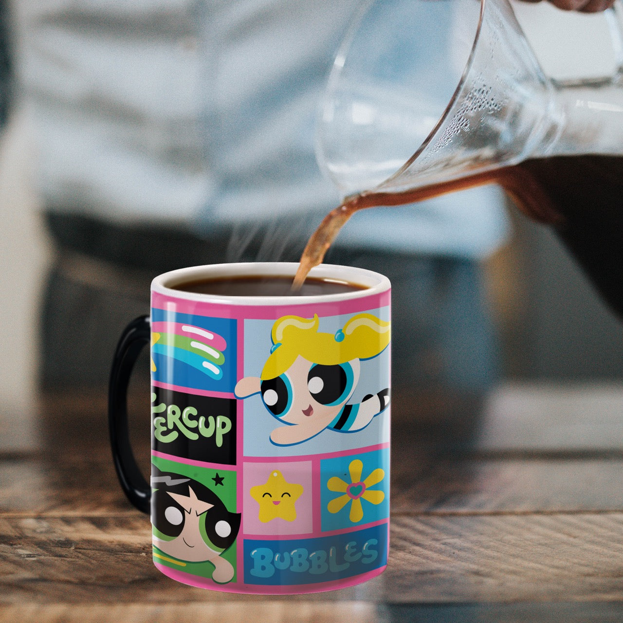 The Powerpuff Girls (Blossom Bubbles Buttercup) Morphing Mugs® Heat-Sensitive Mug MMUG1592