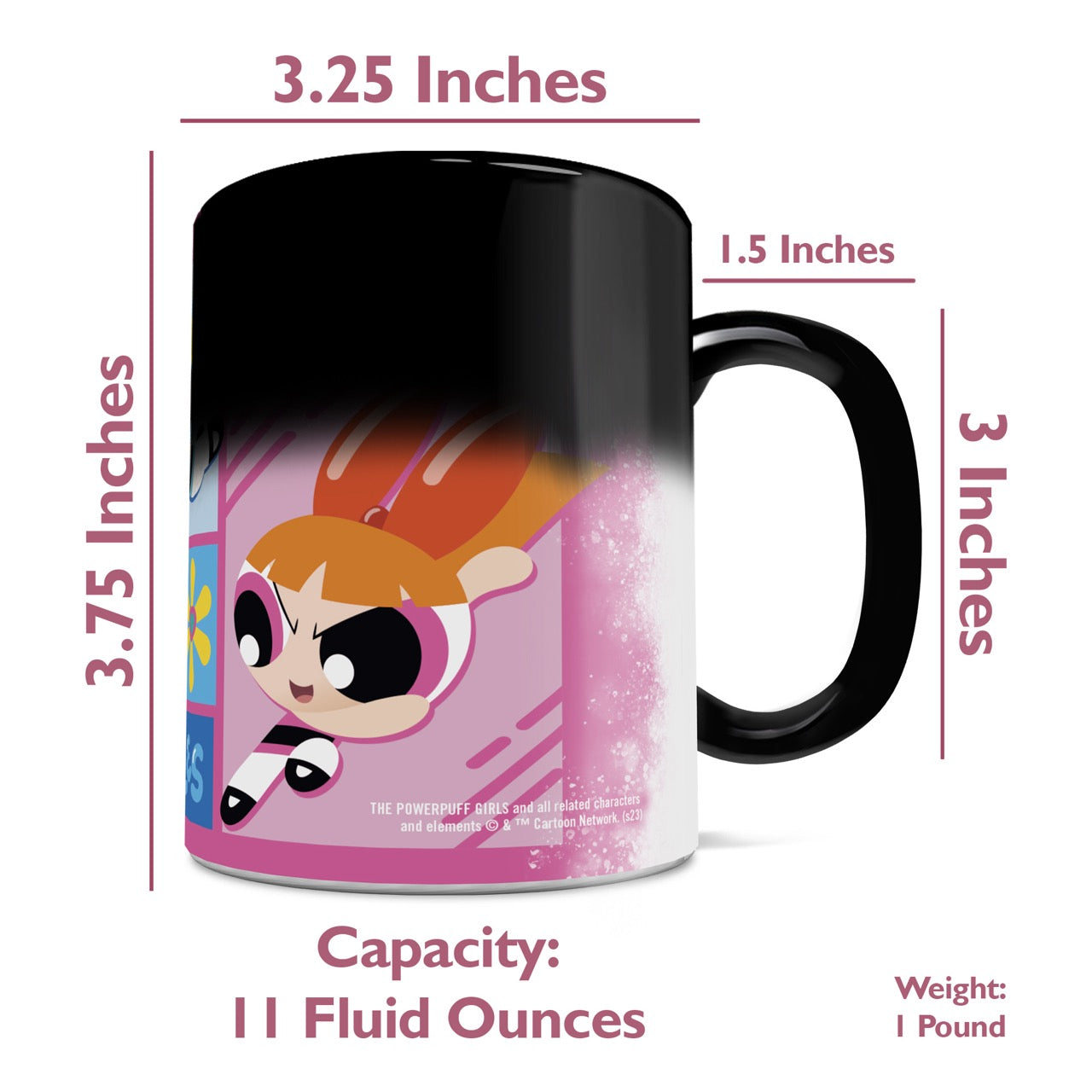 The Powerpuff Girls (Blossom Bubbles Buttercup) Morphing Mugs® Heat-Sensitive Mug MMUG1592