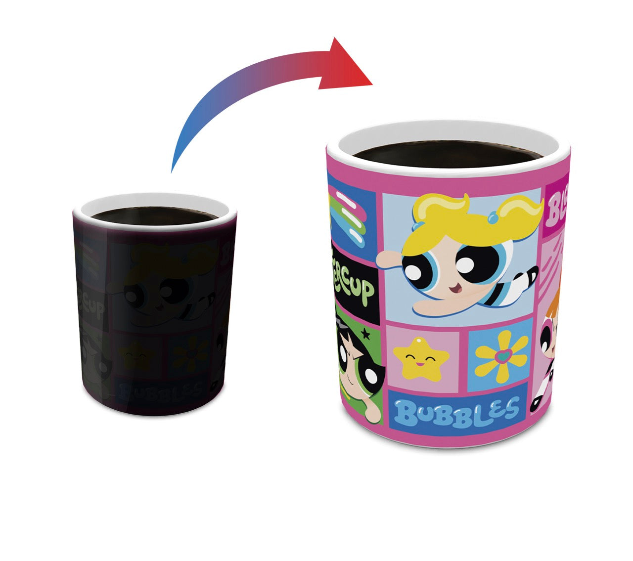 The Powerpuff Girls (Blossom Bubbles Buttercup) Morphing Mugs® Heat-Sensitive Mug MMUG1592
