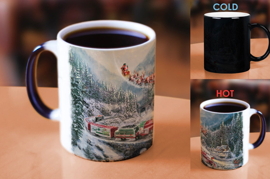 Thomas Kinkade (Lionel Train - Christmas Light Express) Morphing Mugs®  Heat-Sensitive Mug MMUG1594