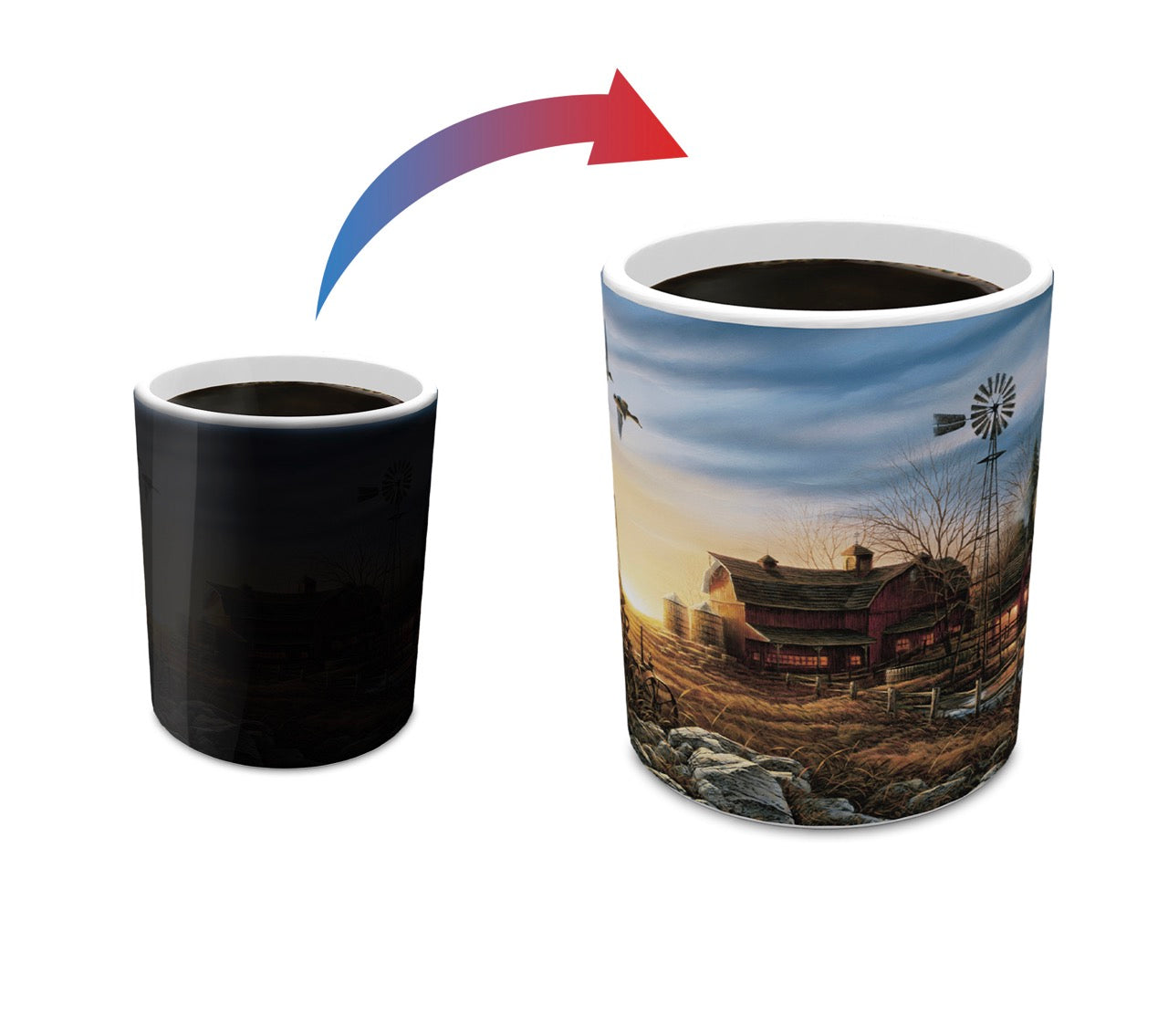 Wild Wings (Evening Chores) Morphing Mugs®  Heat-Sensitive Mug MMUG1600