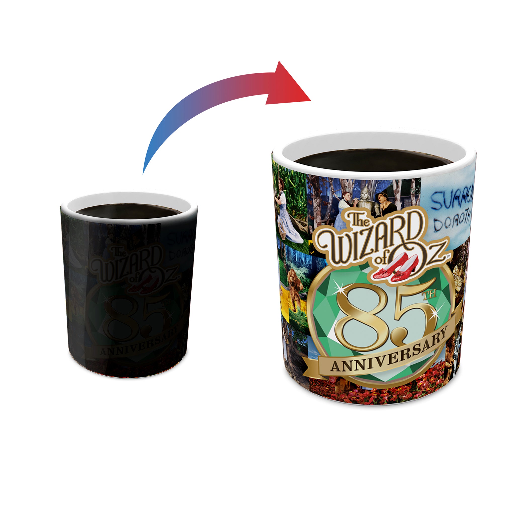 The Wizard of Oz (85th Anniversary - Iconic Scene Collage) Morphing Mugs® Heat- Sensitive Mug MMUG1620