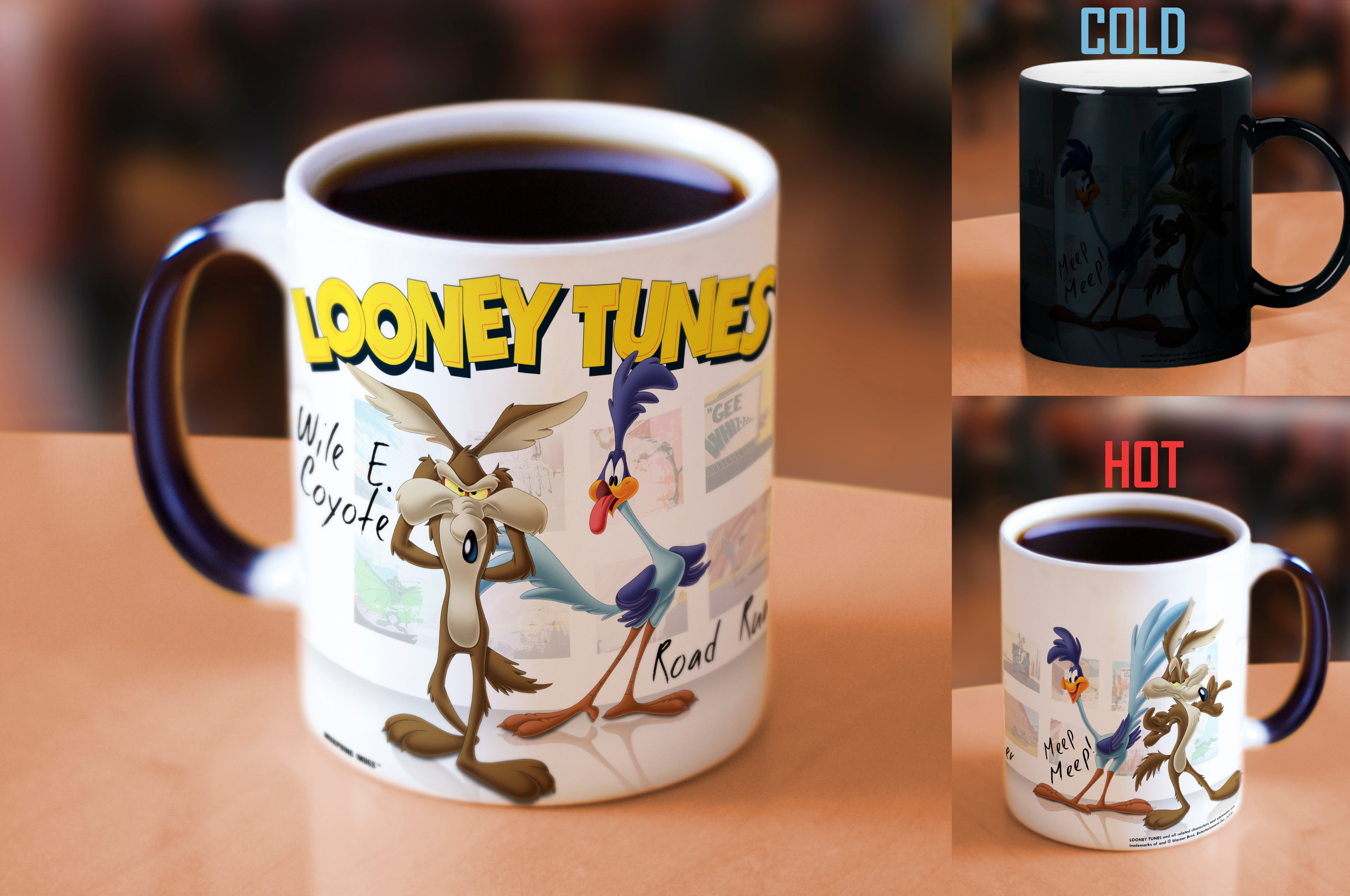 Looney Tunes (Wile E. Coyote and Road Runner) Morphing Mugs® Heat-Sensitive Mug MMUG162