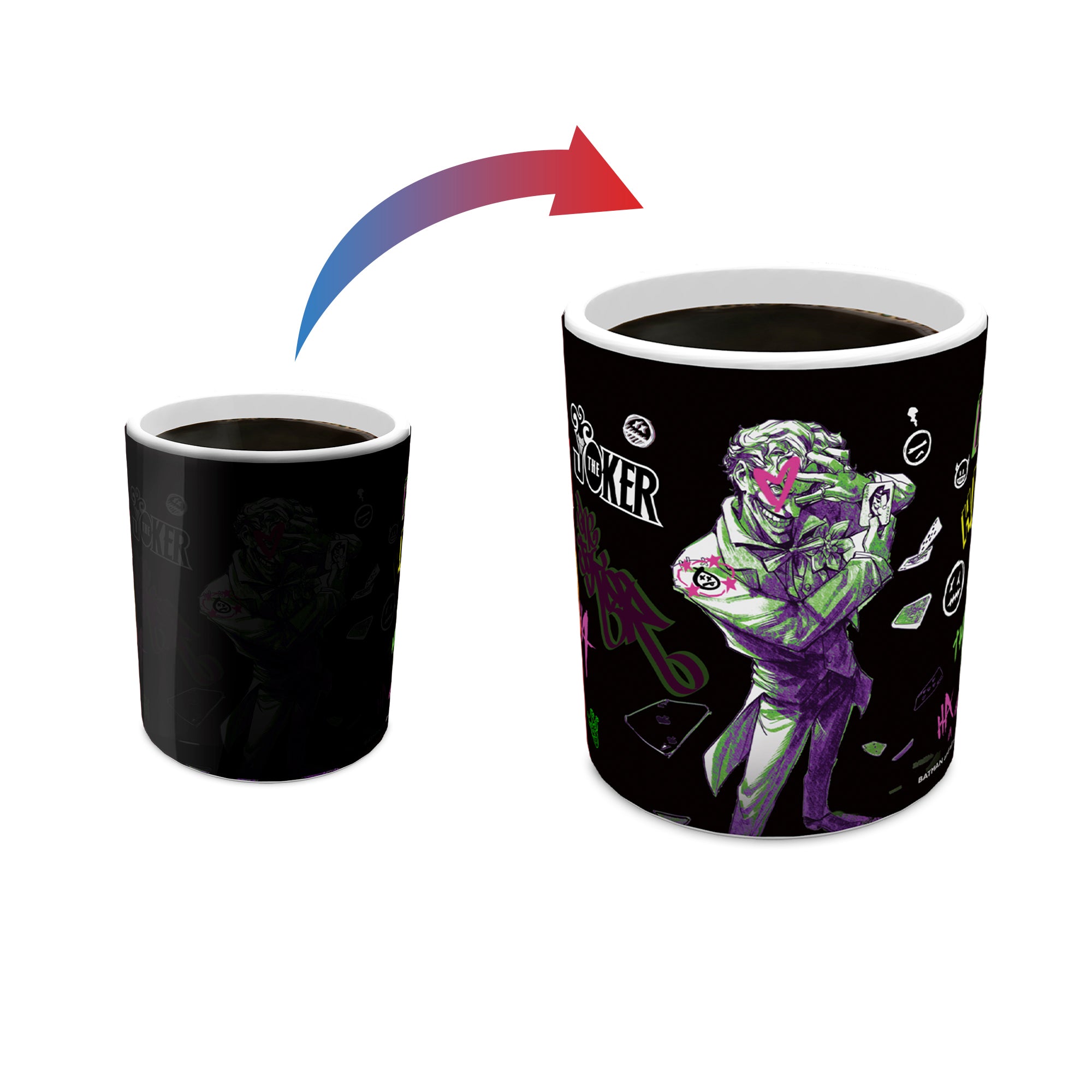 DC Comics (Joker - Mad Graffiti) 11 oz Morphing Mugs® Heat- Sensitive Mug MMUG1639