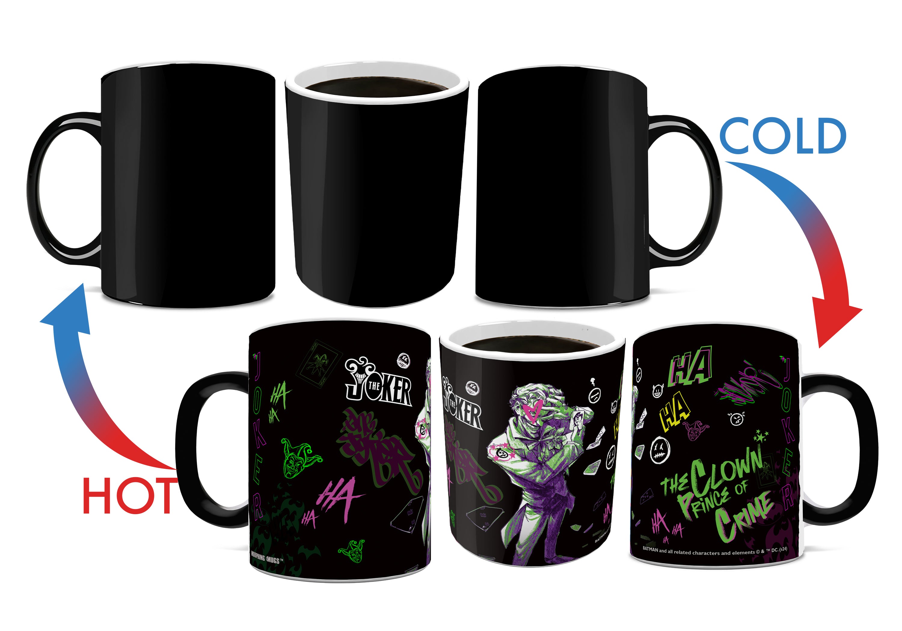 DC Comics (Joker - Mad Graffiti) 11 oz Morphing Mugs® Heat- Sensitive Mug MMUG1639