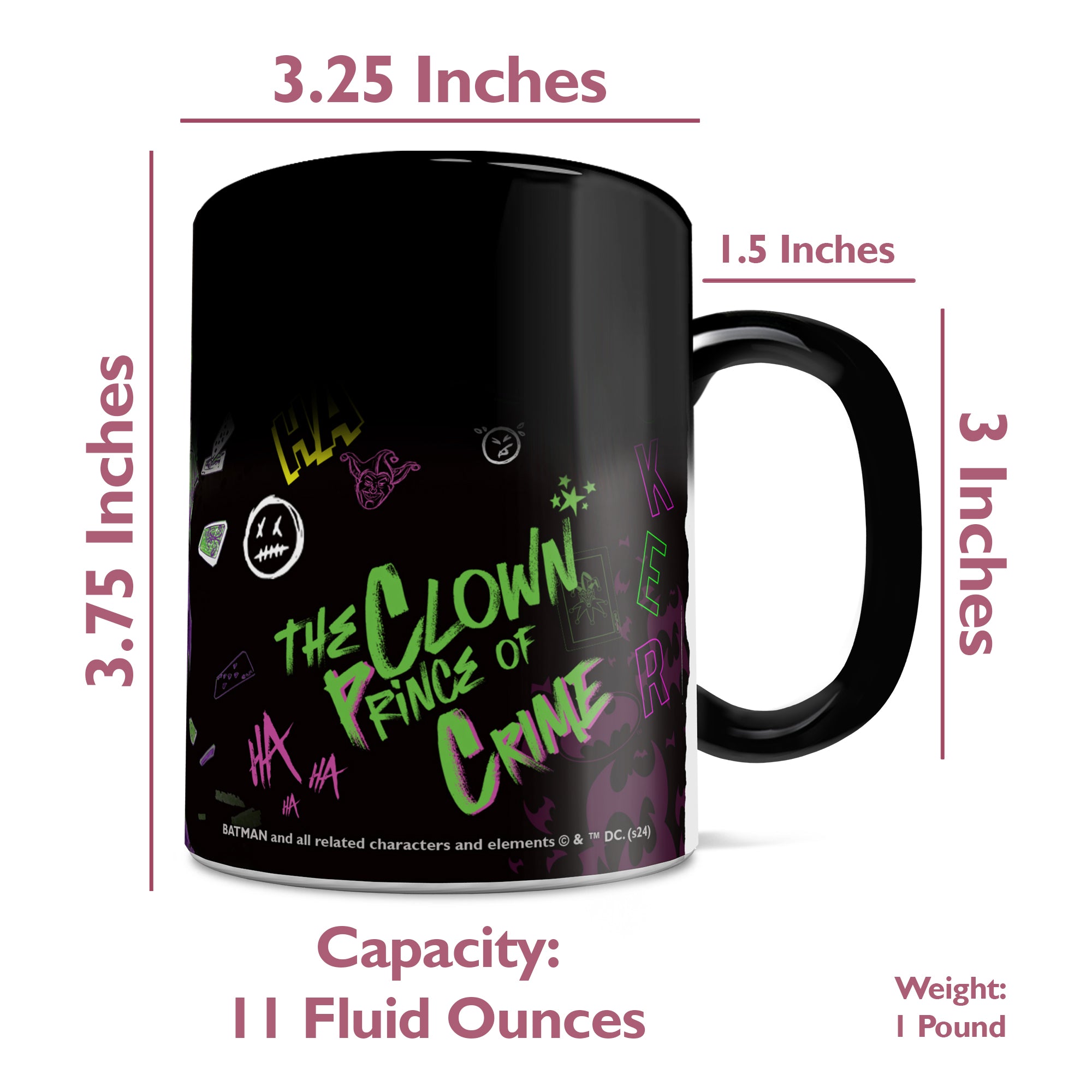 DC Comics (Joker - Mad Graffiti) 11 oz Morphing Mugs® Heat- Sensitive Mug MMUG1639