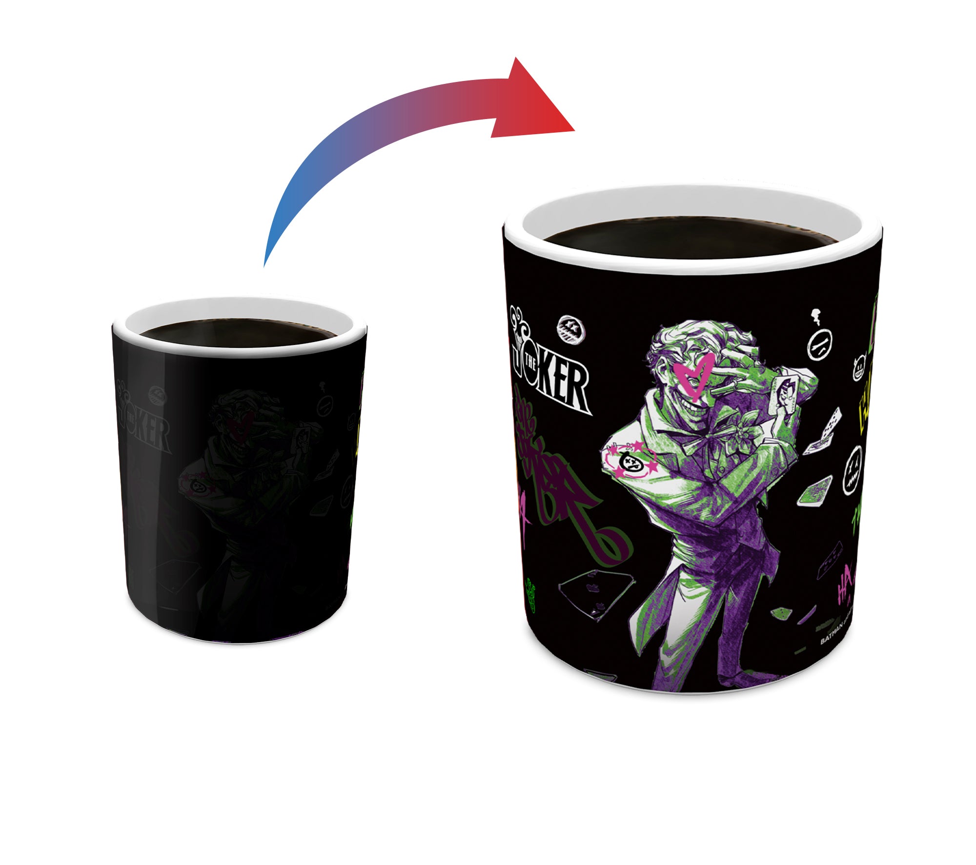 DC Comics (Joker - Mad Graffiti) 11 oz Morphing Mugs® Heat- Sensitive Mug MMUG1639