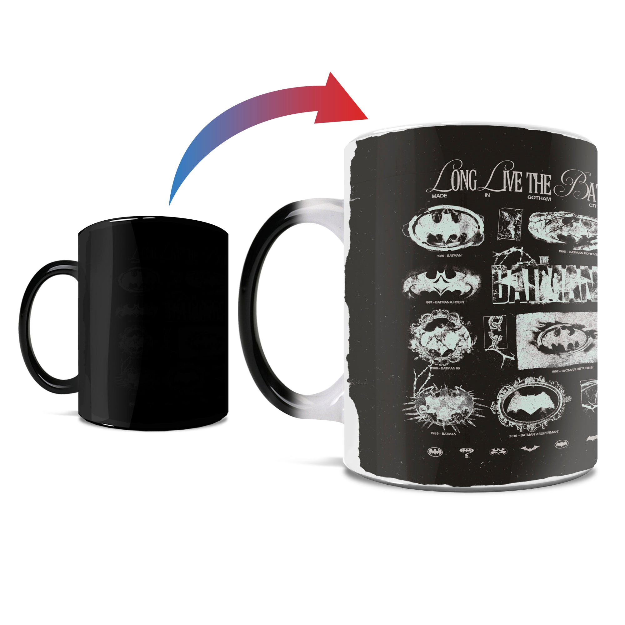 Batman 85th Anniversary (Long Live the Bat) 11 oz Morphing Mugs® Heat- Sensitive Mug MMUG1640