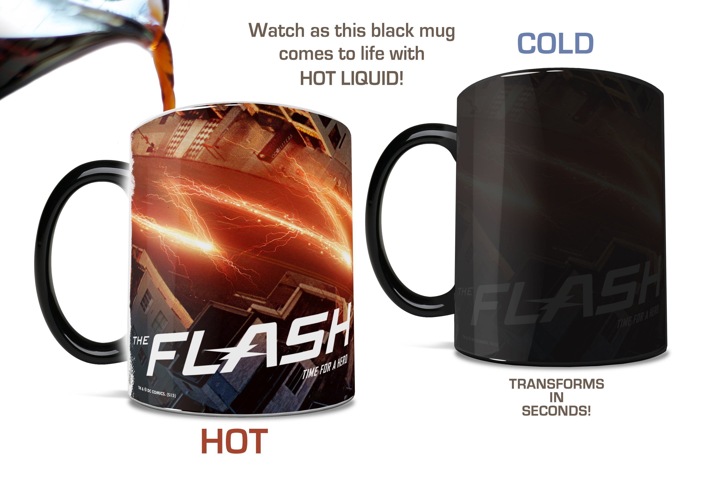 Flash: The TV Show (Time For A Hero) Morphing Mugs® Heat-Sensitive Mug MMUG166