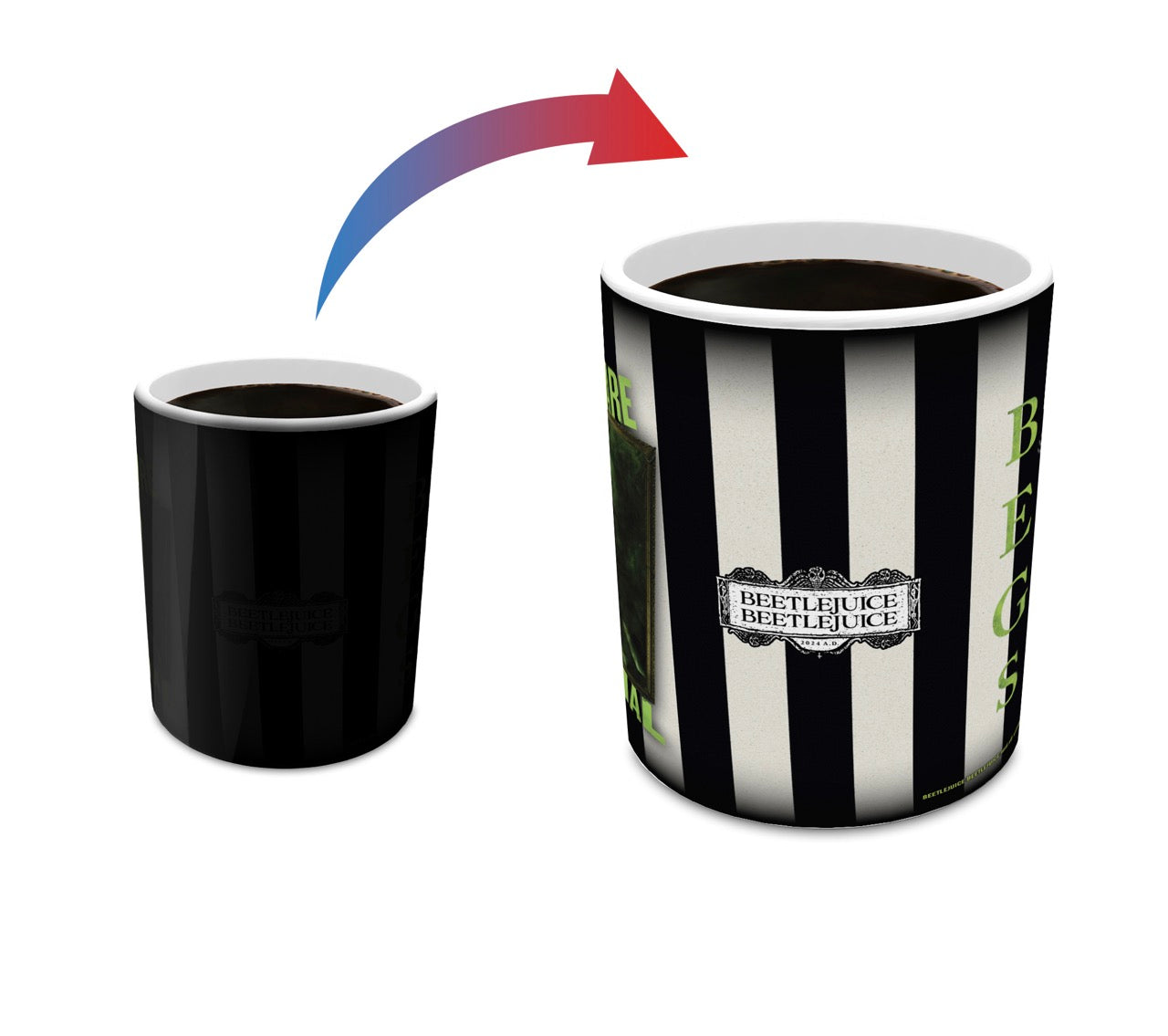 Beetlejuice Beetlejuice (Nightmare Material) Morphing Mugs® Heat-Sensitive Mug MMUG1672