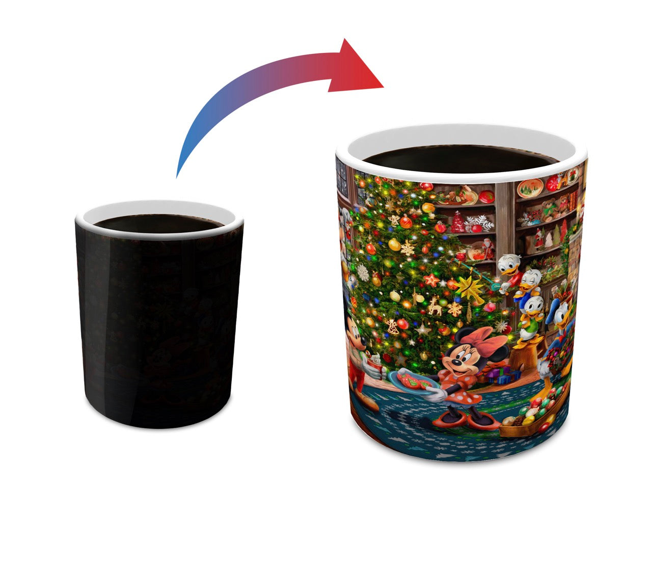 Disney (Mickey and Minnie Trimming the Tree) Morphing Mugs®  Heat-Sensitive Mug MMUG1676